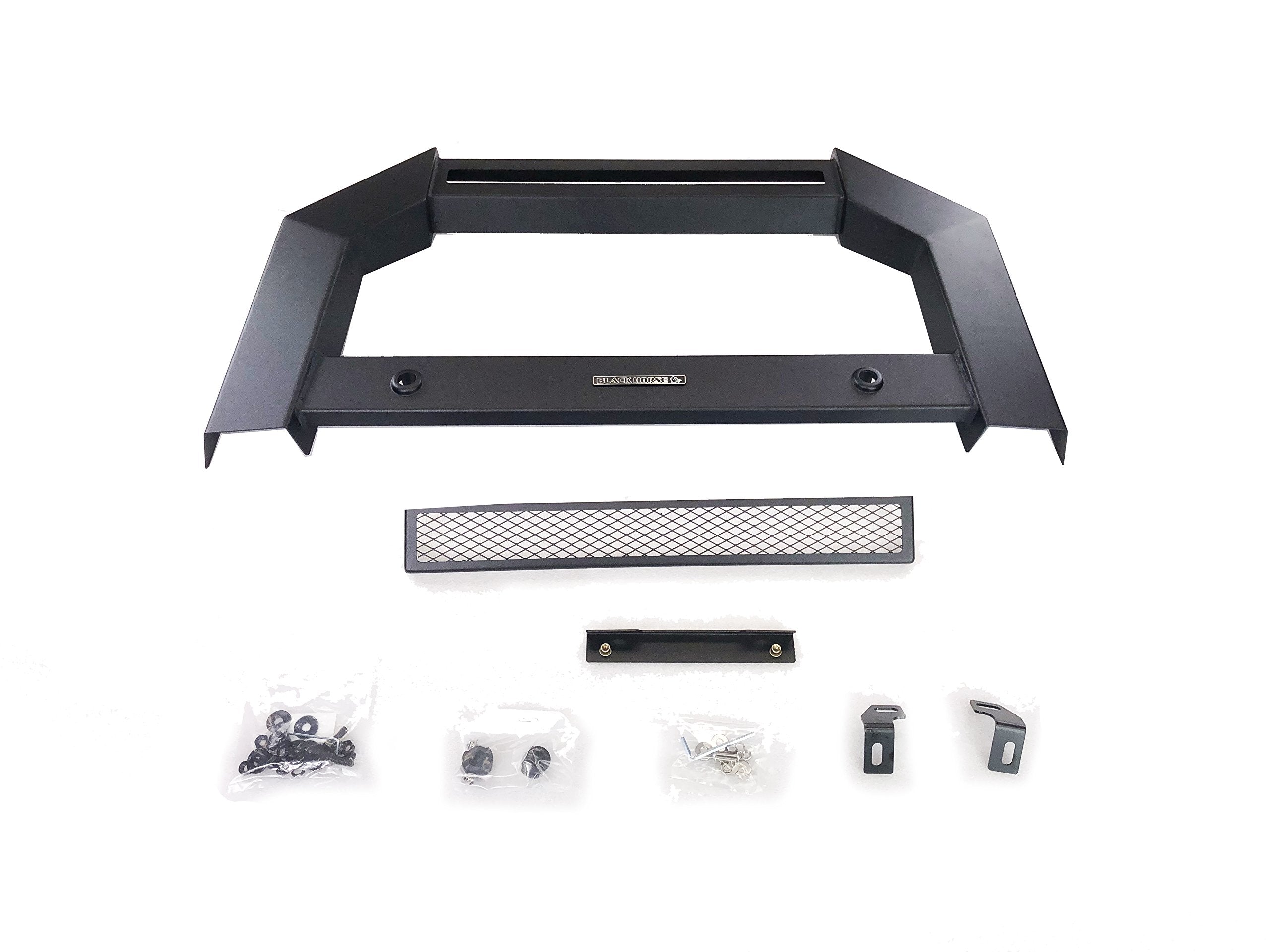 Bull Bar Black Horse Armour No Skid Plate Matte Black Compatible with 2019-2024 Ram 1500 Classic (Excl.Rebel & Warlock Trims)|2009-2018 Ram 1500 (Excl.Rebel & Warlock Trims)-AB-DO10