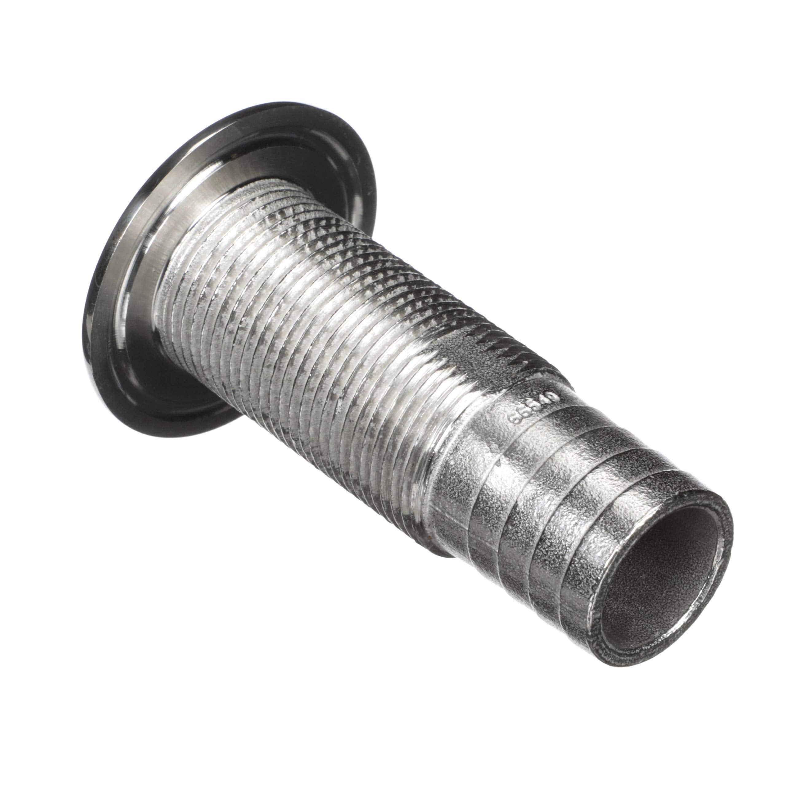 Attwood Barbed Stainless Steel Standard Length Thru-Hull, 5/8-Inch