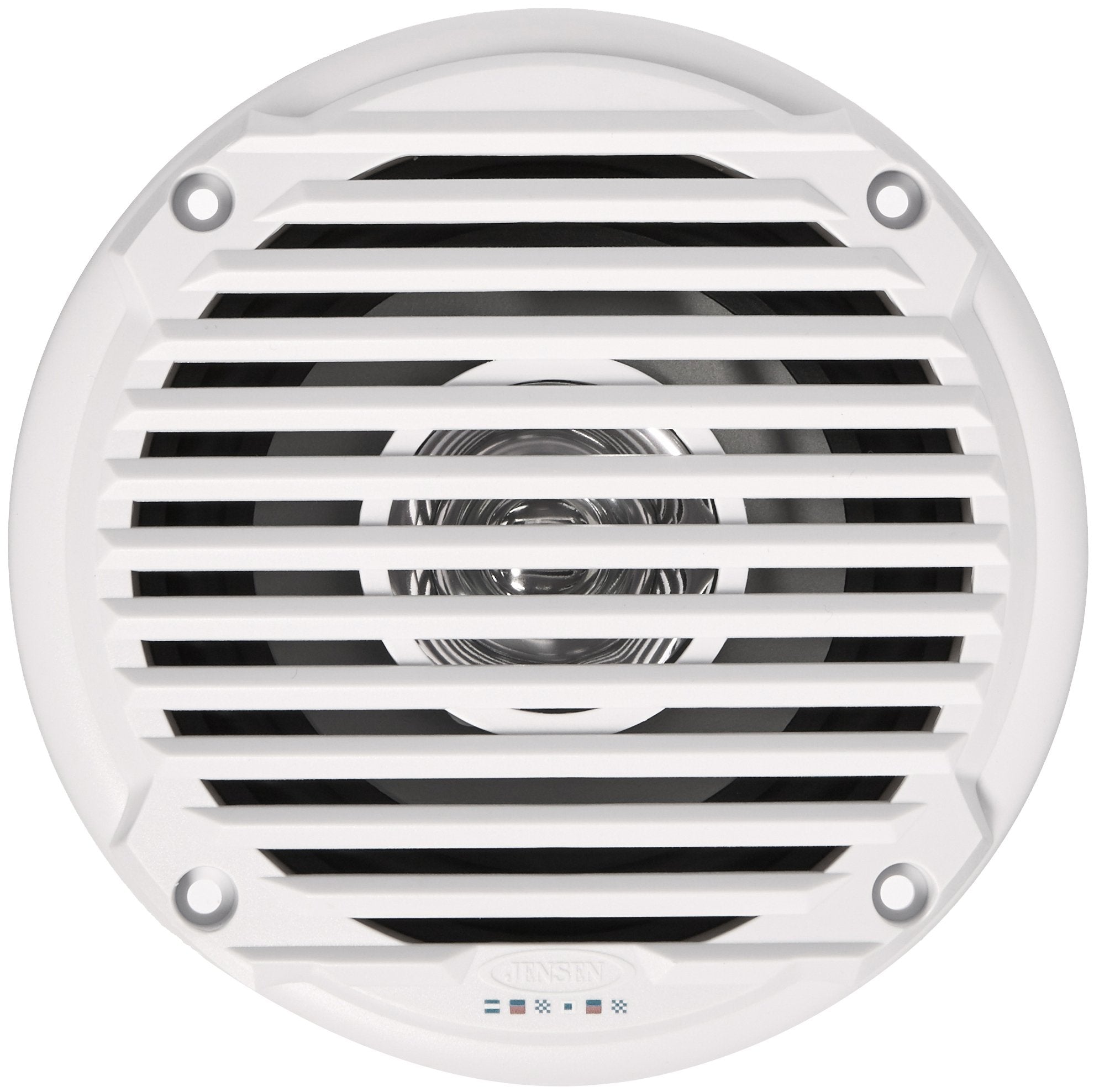 Jensen Dual Cone MS5006WR Waterproof 5.25" Speaker, White, 30 Watts Max Power Handling, Sensitivity 86dB, Frequency Response 79Hz-20kHz, Nominal Impedance 4 Ohms, 1.5" Mounting Depth, Sold In Pairs