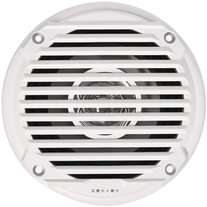 Jensen Dual Cone MS5006WR Waterproof 5.25" Speaker, White, 30 Watts Max Power Handling, Sensitivity 86dB, Frequency Response 79Hz-20kHz, Nominal Impedance 4 Ohms, 1.5" Mounting Depth, Sold In Pairs
