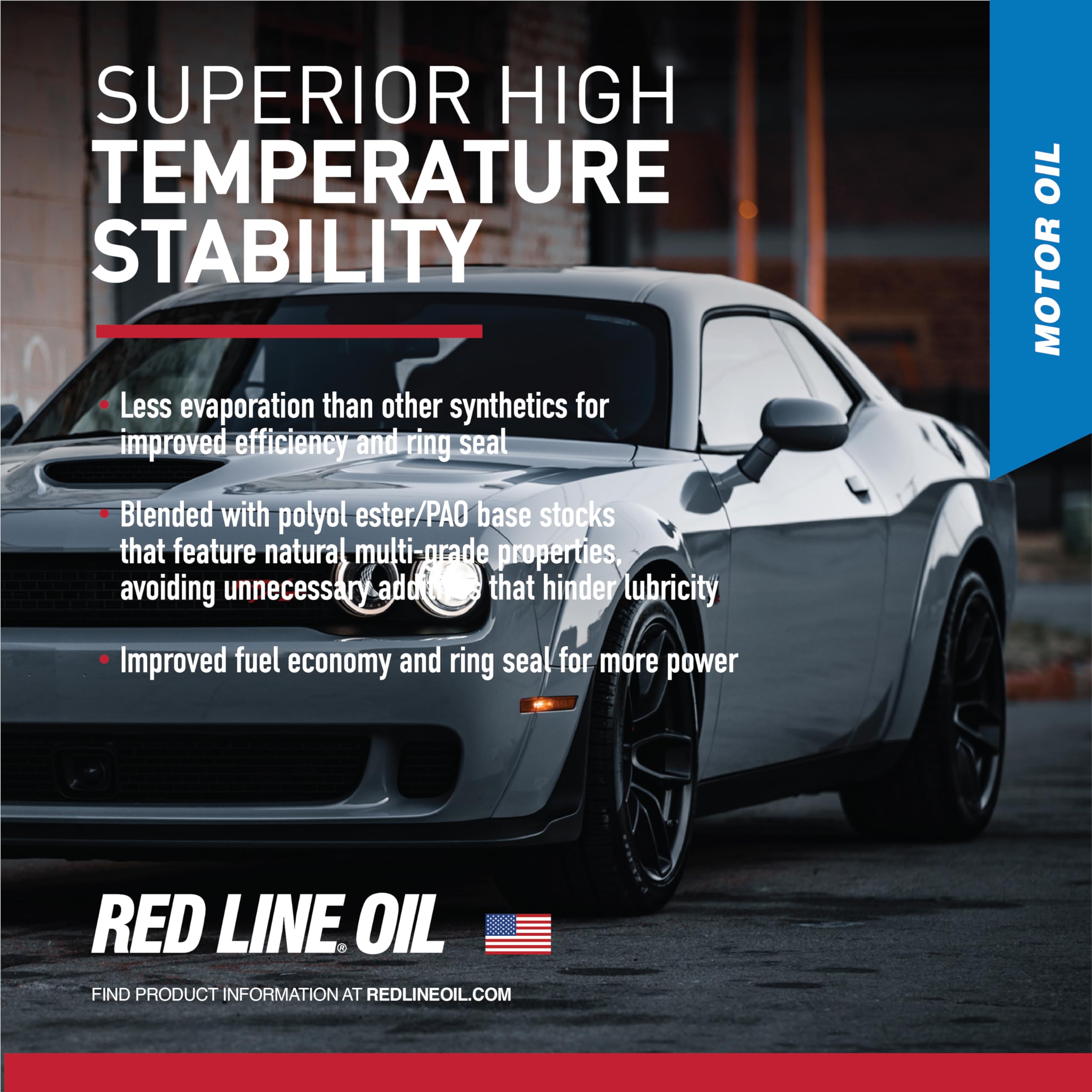 15W50 Red Line SAE Fully Synthetic Motor Oil - 1 Gallon