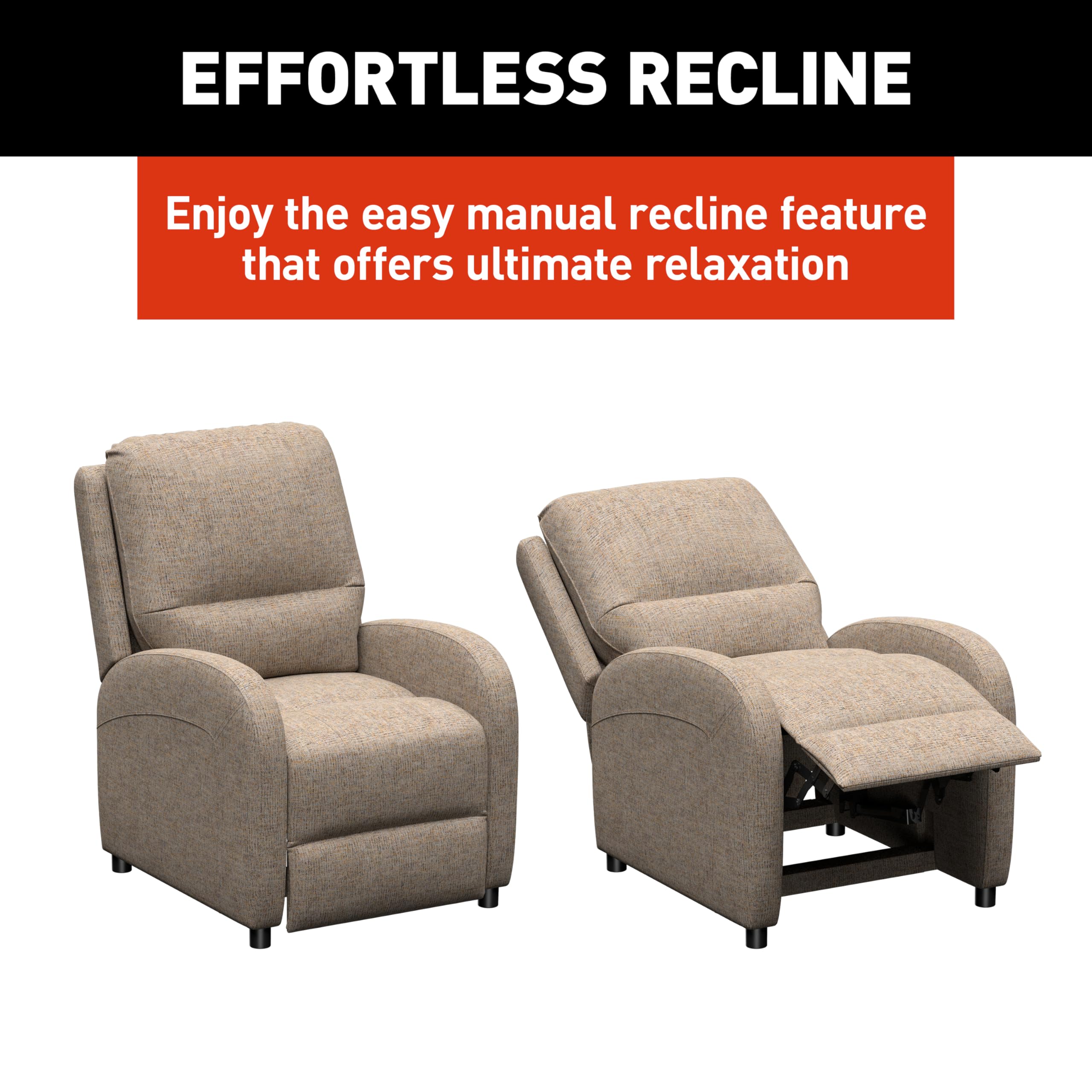 Signature THOMAS PAYNE RV Pushback Recliner with Easy Manual Recline Functionality, High-Density Foam - Dellmead 2024044215