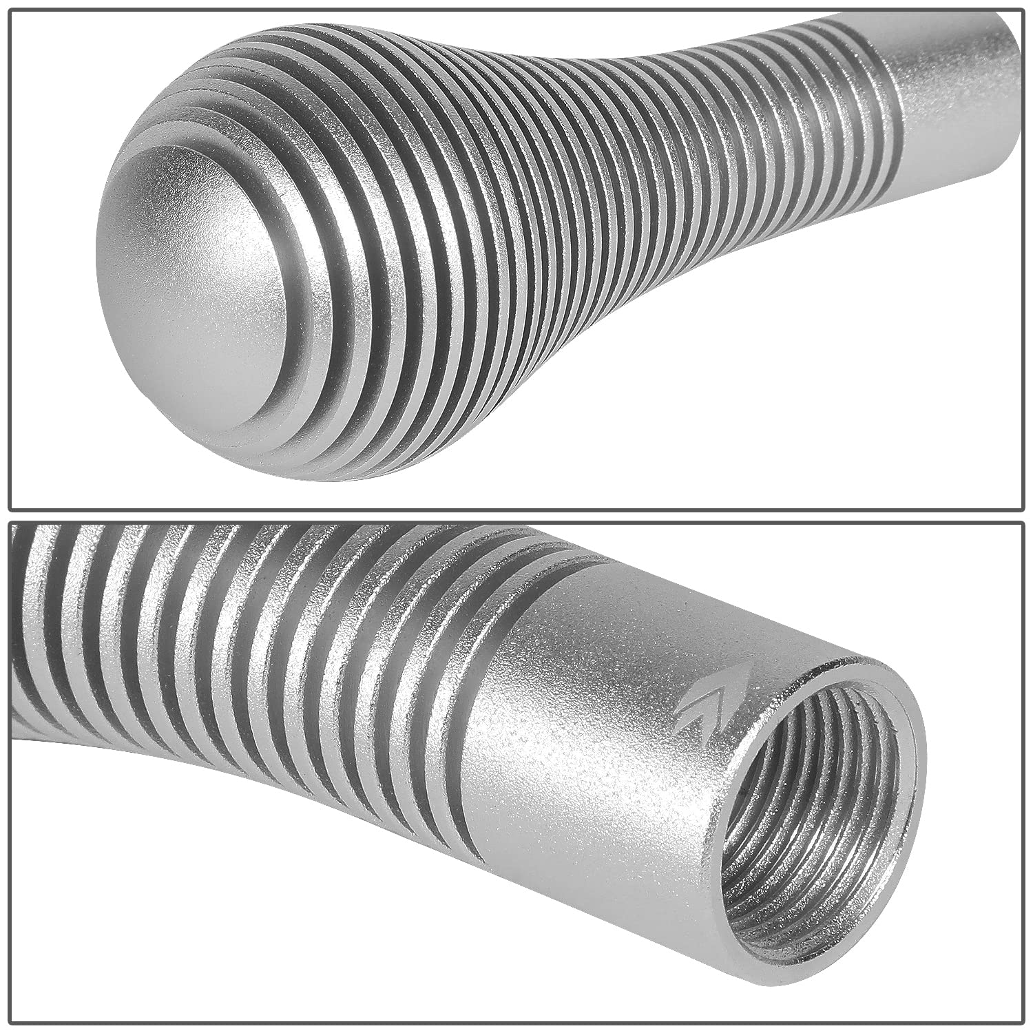 NRG Innovations Shift Knob NRG-SK-701SL with Thread Adapter Wrench Teardrop Style Lever Stick Shifter Handle Billet Aluminum for M10 X 1.25, M10 X 1.5, M12 X 1.25, M12 X 1.5 Thread Pattern Shifter