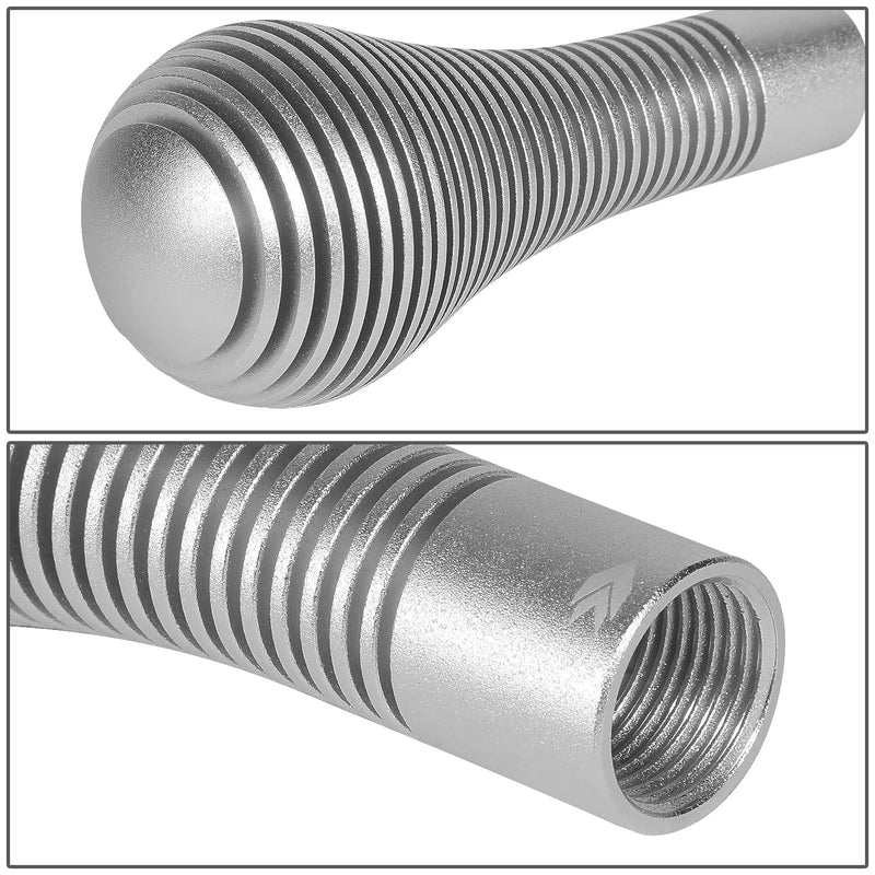 NRG Innovations Shift Knob NRG-SK-701SL with Thread Adapter Wrench Teardrop Style Lever Stick Shifter Handle Billet Aluminum for M10 X 1.25, M10 X 1.5, M12 X 1.25, M12 X 1.5 Thread Pattern Shifter