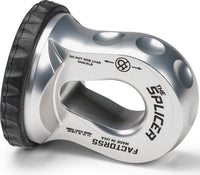 Synthetic Rope Shackle Factor 55 Splicer, Fits Rope up to 1/2" - Silver