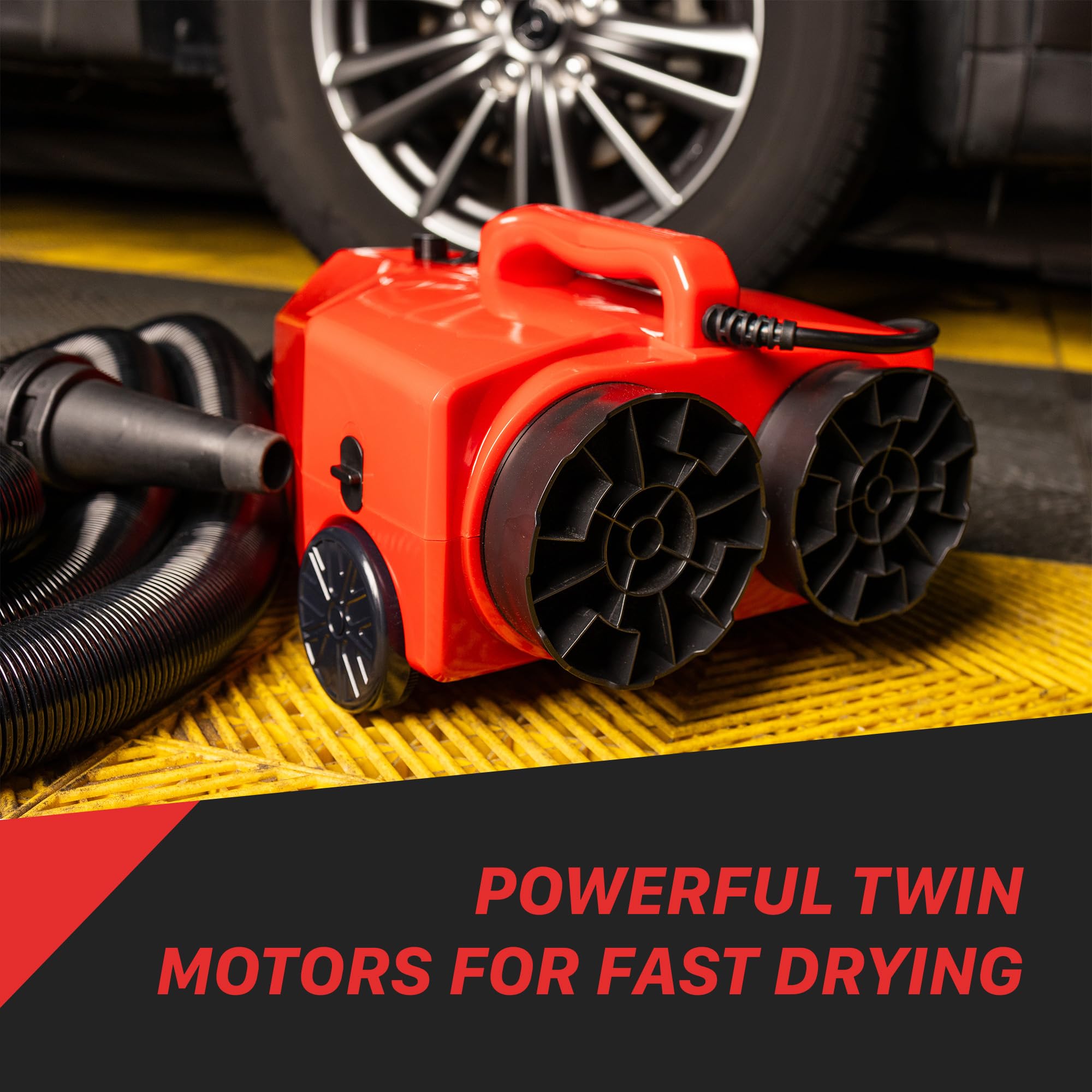 Maxshine Touchless Car Dryer Double Motor – Powerful Twin Motors for Scratch-Free, Streak-Free Auto Drying, Prevents Water Spots & Corrosion (Remote Control)