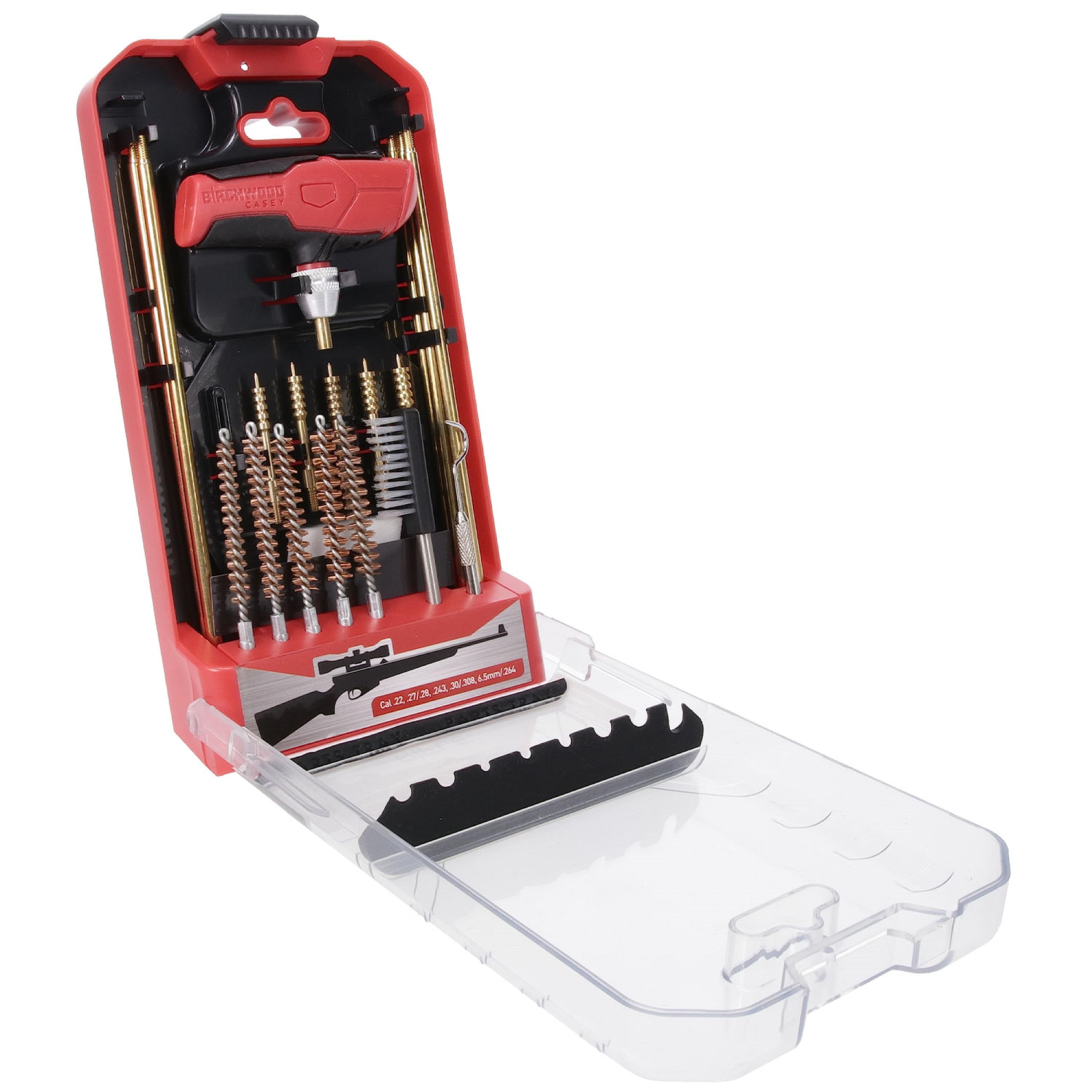 Durable Birchwood Casey Versatile Maintenance Gun Cleaning Kit | Brushes, Jags, Rod, T-Handle & Case Included | for Rіflе