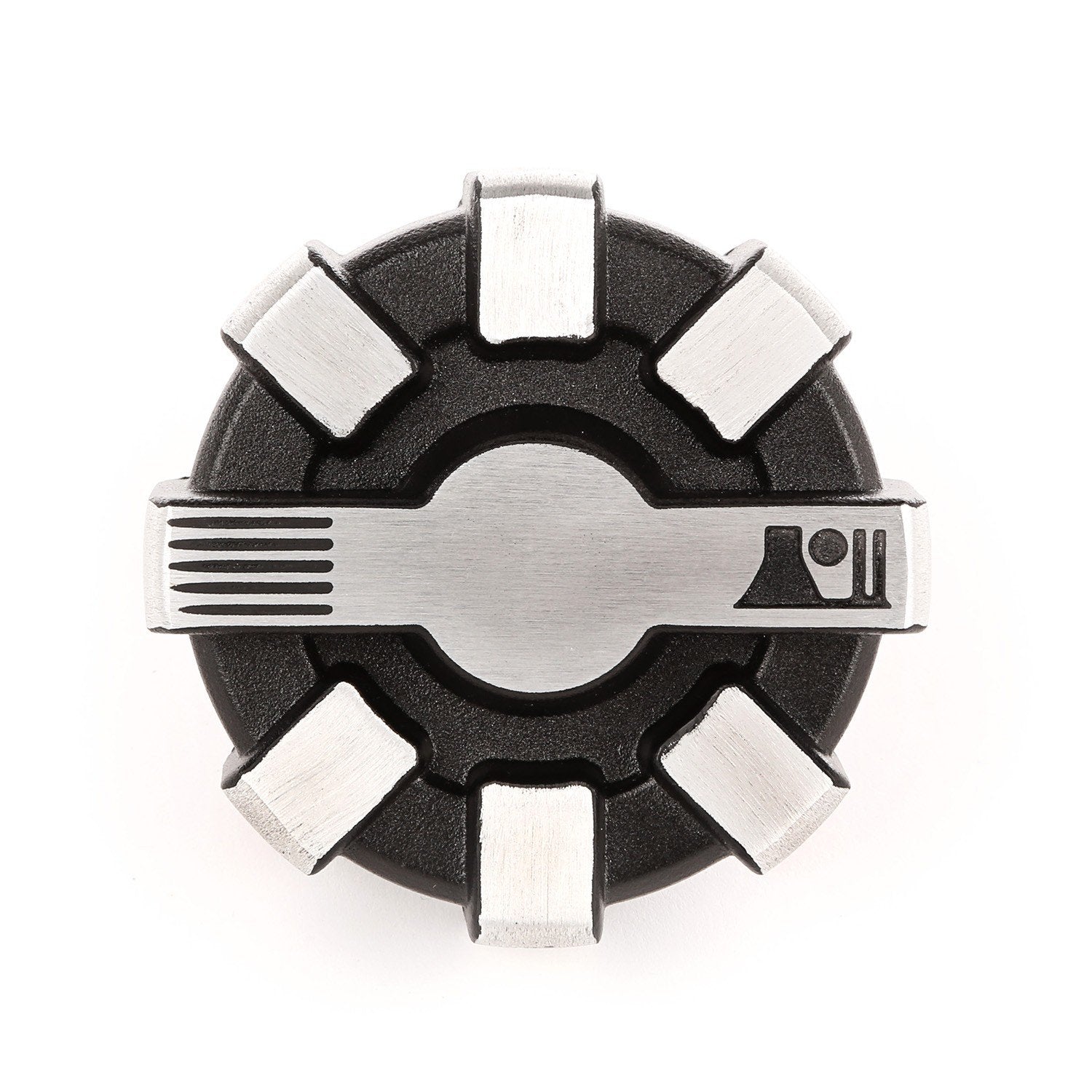 Rugged Ridge Fuel Cap Elite for Jeep Wrangler/Gladiator | Aluminum w/ Brushed Accents | 11229.11 | Fits 2001-2025 Jeep Wrangler TJ/JK/JL; 2020-2025 Jeep Gladiator JT