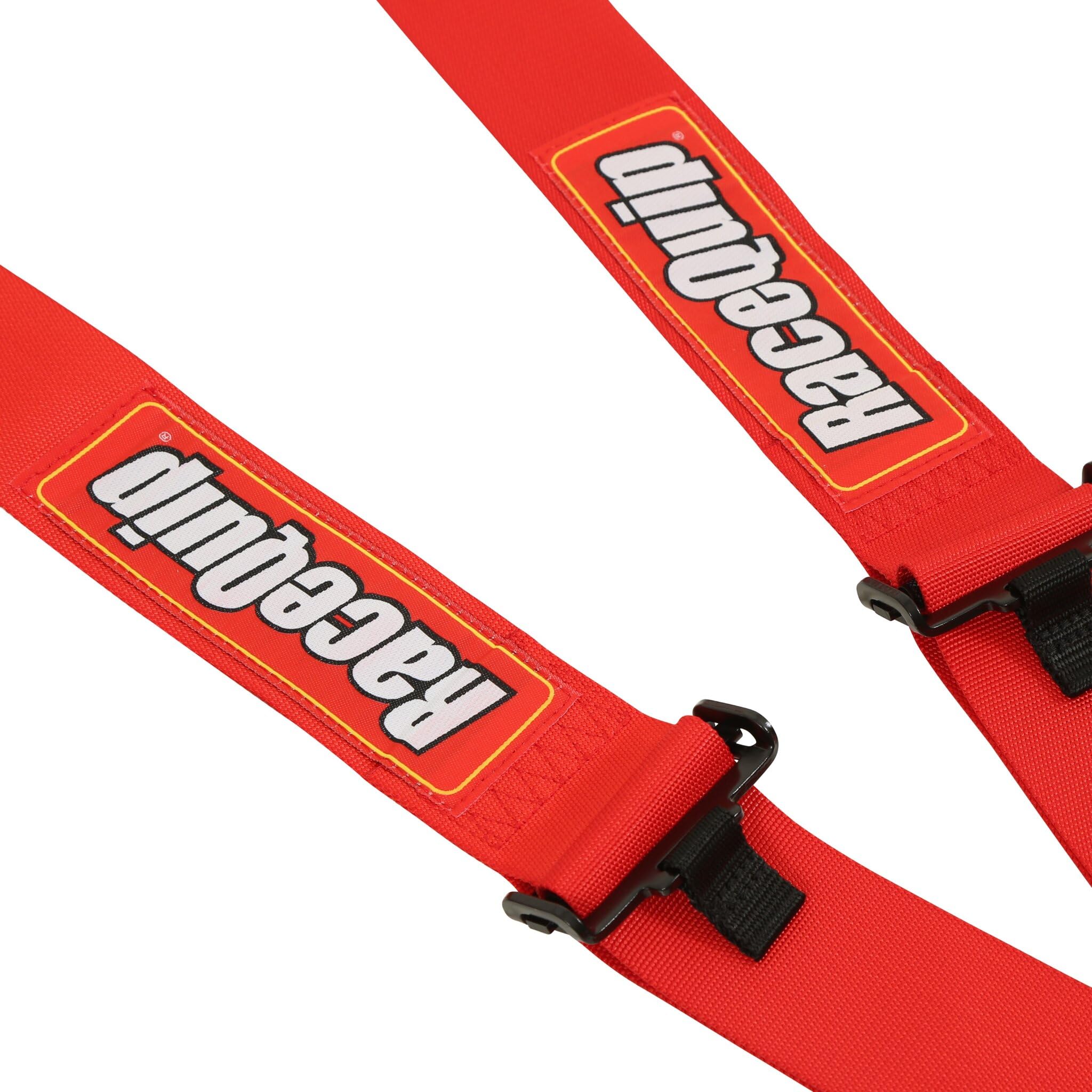 5 Point Harness Racequip 741011RQP - Sportsman - Camlock - SFI 16.1 - Pull Down Adjust - Bolt-On/Wrap Around Red