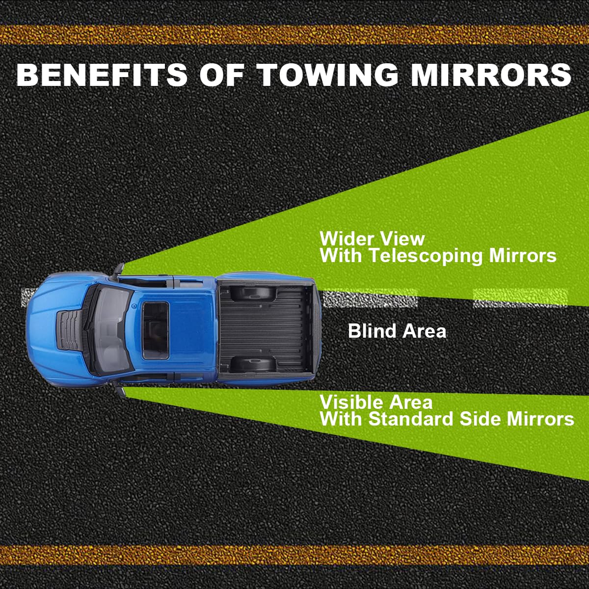 Spec-D Tuning Power Folding Black Heated Towing Side Mirrors+LED Signal+Puddle+Temp Sensor Compatible with 2013-2018 Dodge Ram 1500 2500 3500/2019-2024 Dodge Ram 1500 Classic Left + Right Pair