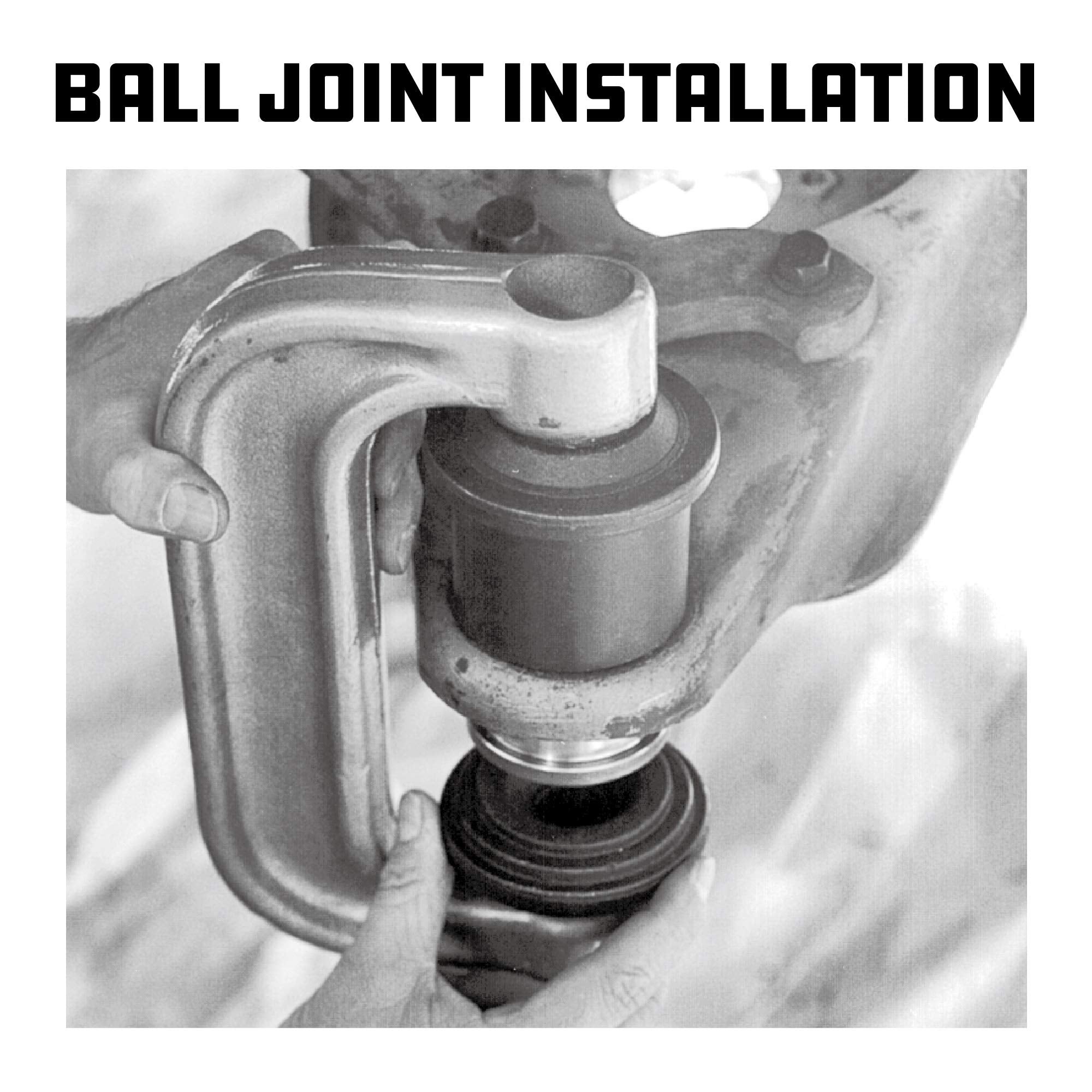 Powerbuilt U-Joint and Ball Joint Service Tool Set, Remove and Install, Ford, GM, Dodge, Adapters Included - 648602