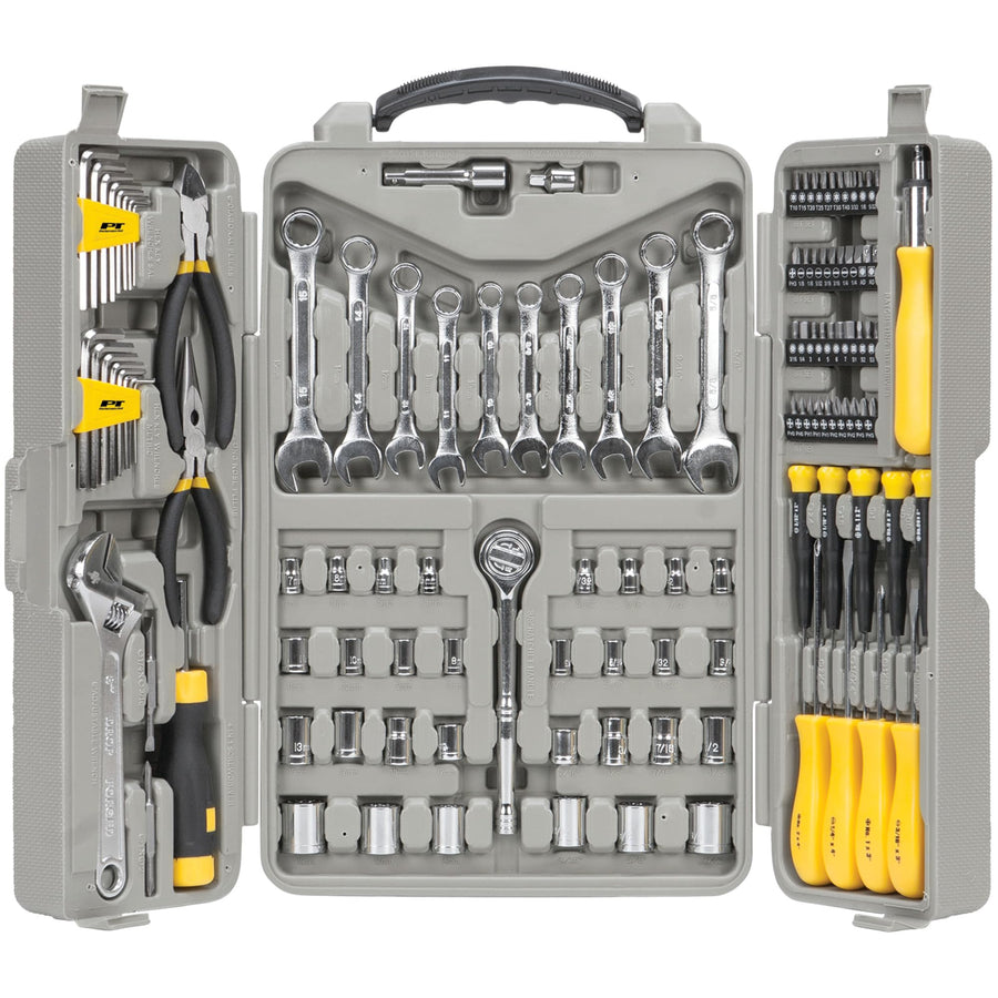 W1801 Performance Tool 123pc Mechanic's Tool Set, Hand Tools - Tool Sets, Beige