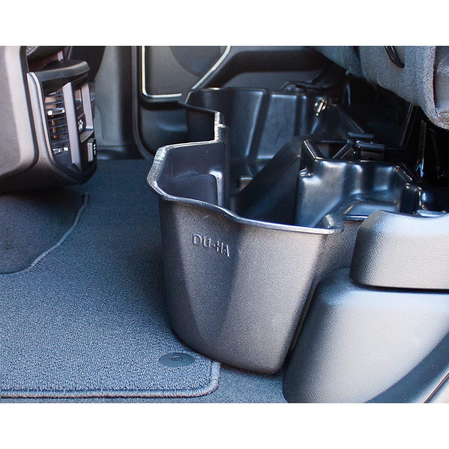 Under Seat Du Ha 30106 Storage System Gun Rifle Fits 2019 to 2022 Dodge Ram 1500 Quad Cab Trucks (New Body Style), Brown