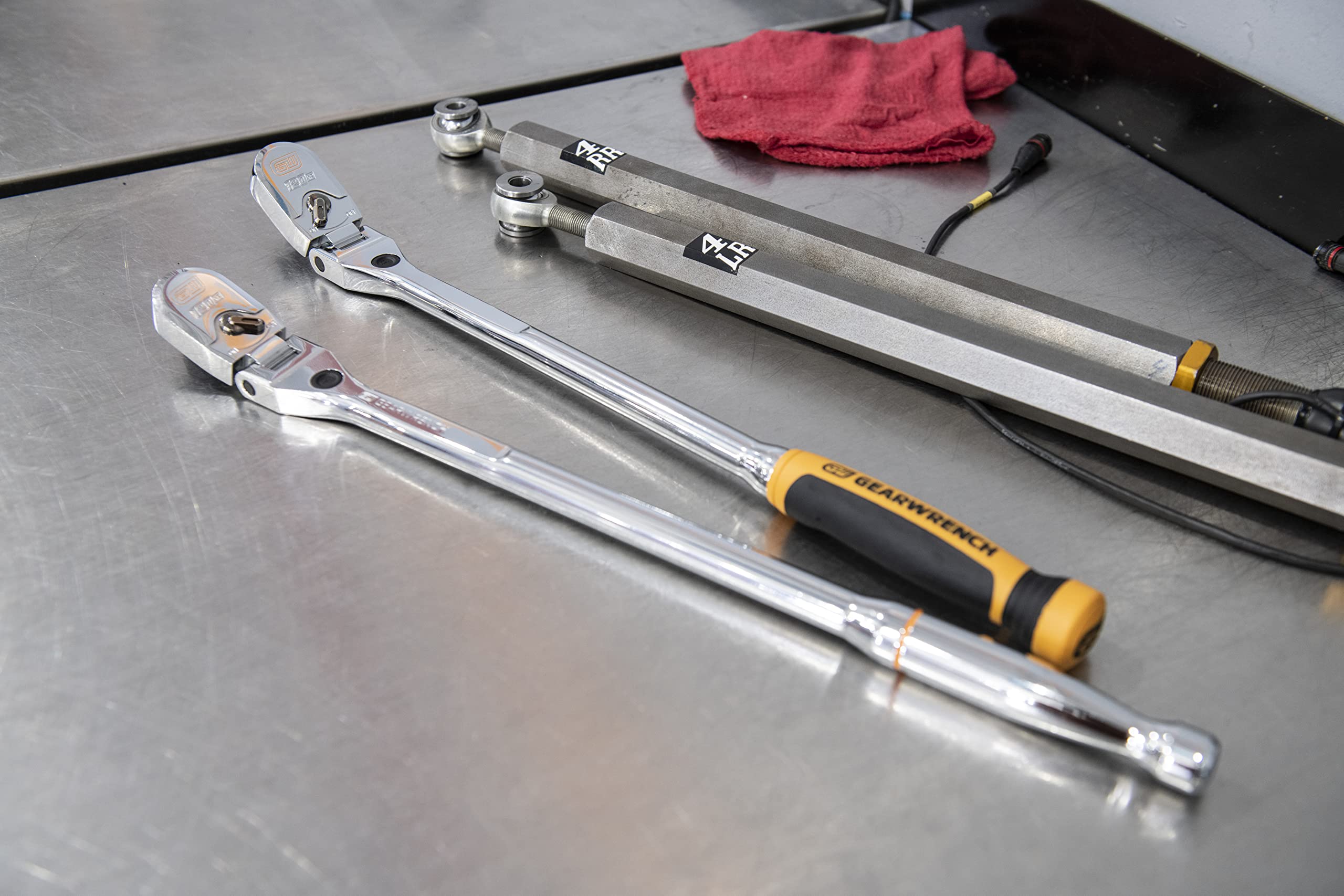 120XP GEARWRENCH 1/2" Drive Locking Flex Head Ratchet with Full Polish Grip - 81374