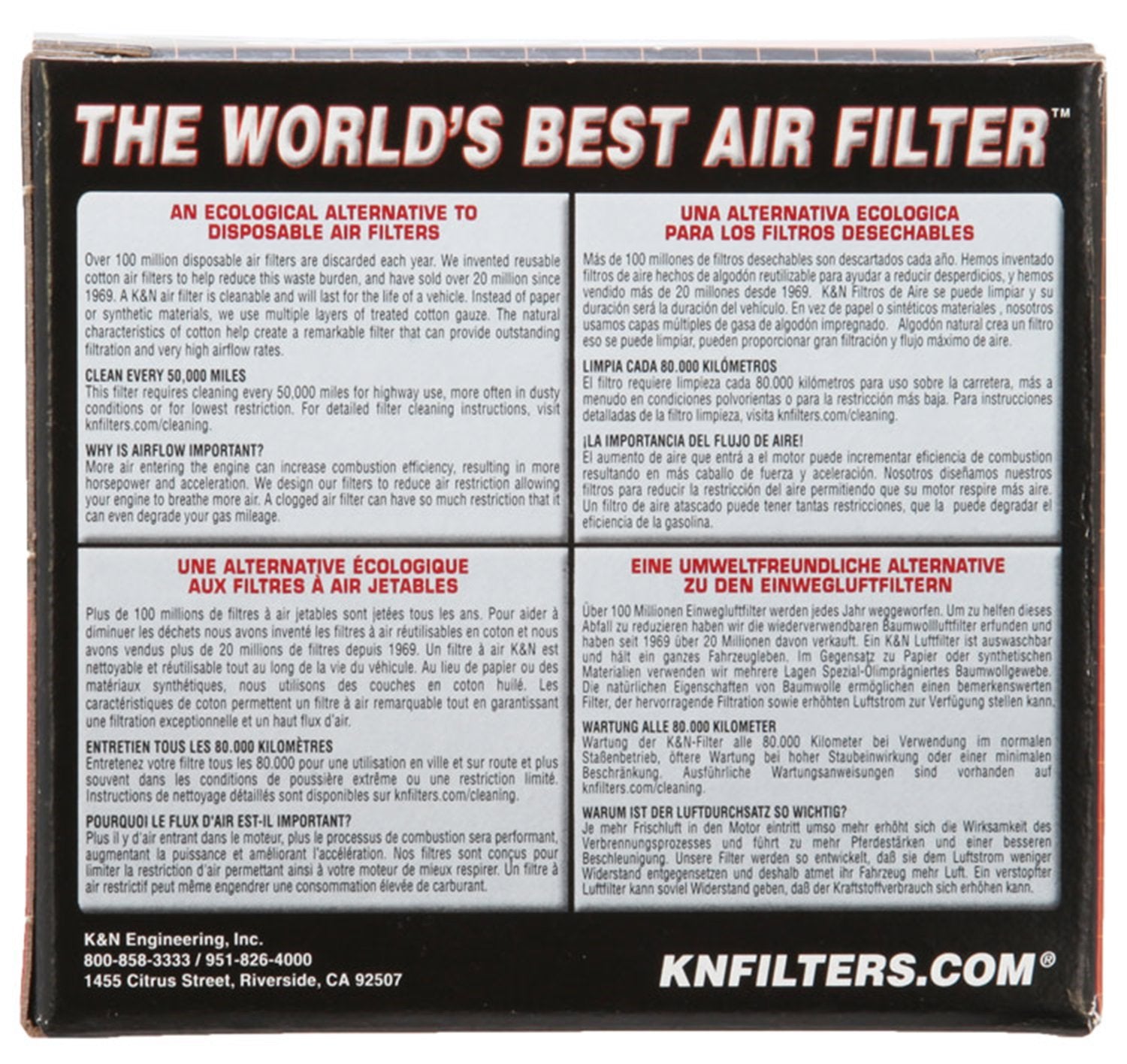 K&N Air Filter: High Performance, Premium, Washable, Industrial Replacement Engine Filter, Heavy Duty: E-3390