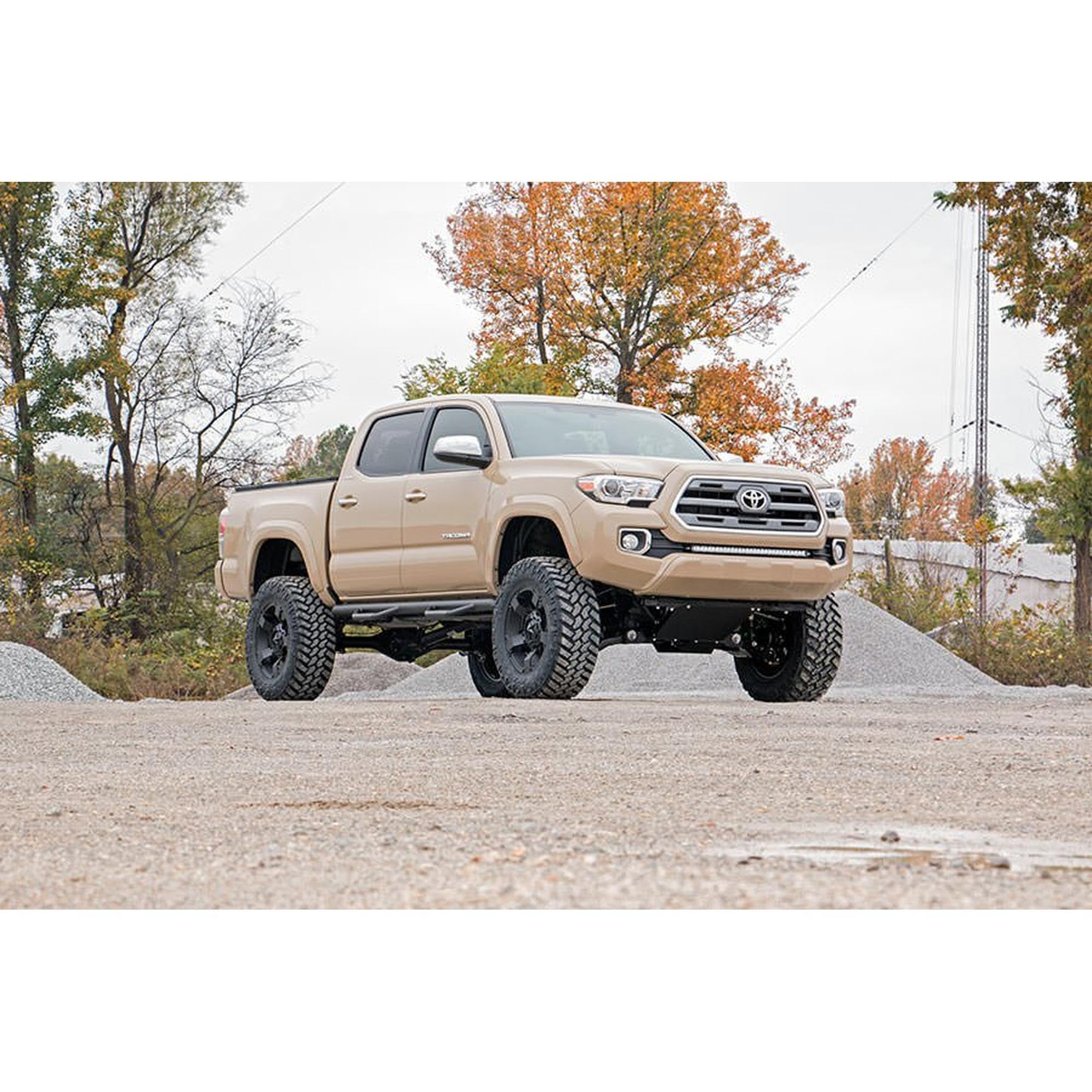 30" Rough Country LED Light Bar Kit for Toyota Tacoma (2016-2023) - Bumper Mount, 165W Spectrum Series, 14,850 Lumens, Combo Spot & Flood Beam