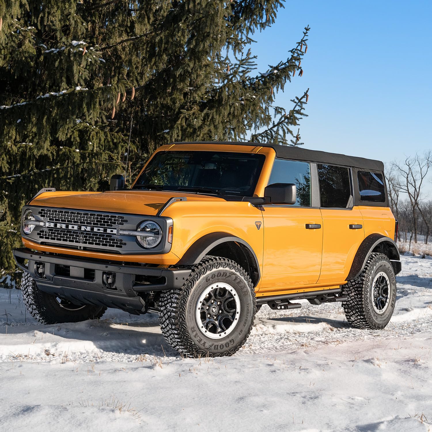 RKR Step System N-Fab for Jeep Wrangler JK | Cab Length, Tubular Steel, Textured Black | J072RKRS2 | Fits 2007-2018 Jeep Wrangler JK 2 Door All, SRW Gas.