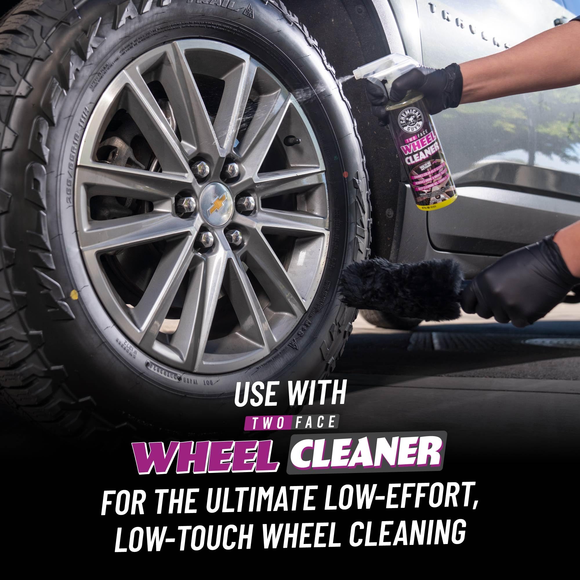 Chemical Guys Wheel and Rim Cleaning Brush Gerbil - Soft Natural Bristle Detailing Tool for Tires, Exhausts & Delicate Surfaces - Wheel Cleaner Brush to Safely Clean Brake Dust, Grime and Dirt, 1 Pack