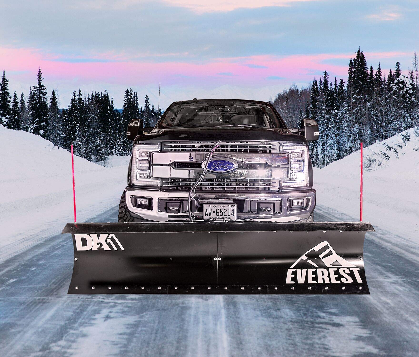 Detail K2 DK2 Fully Hydraulic Snow Plow Kit EVST90 88"X 22" Everest