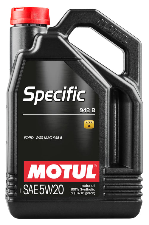 Motul Specific 948 B 5W-20 Synthetic Motor Oil 106352, 5 Liter, 128. Fluid_Ounces, 1 gallon, 1 Pack