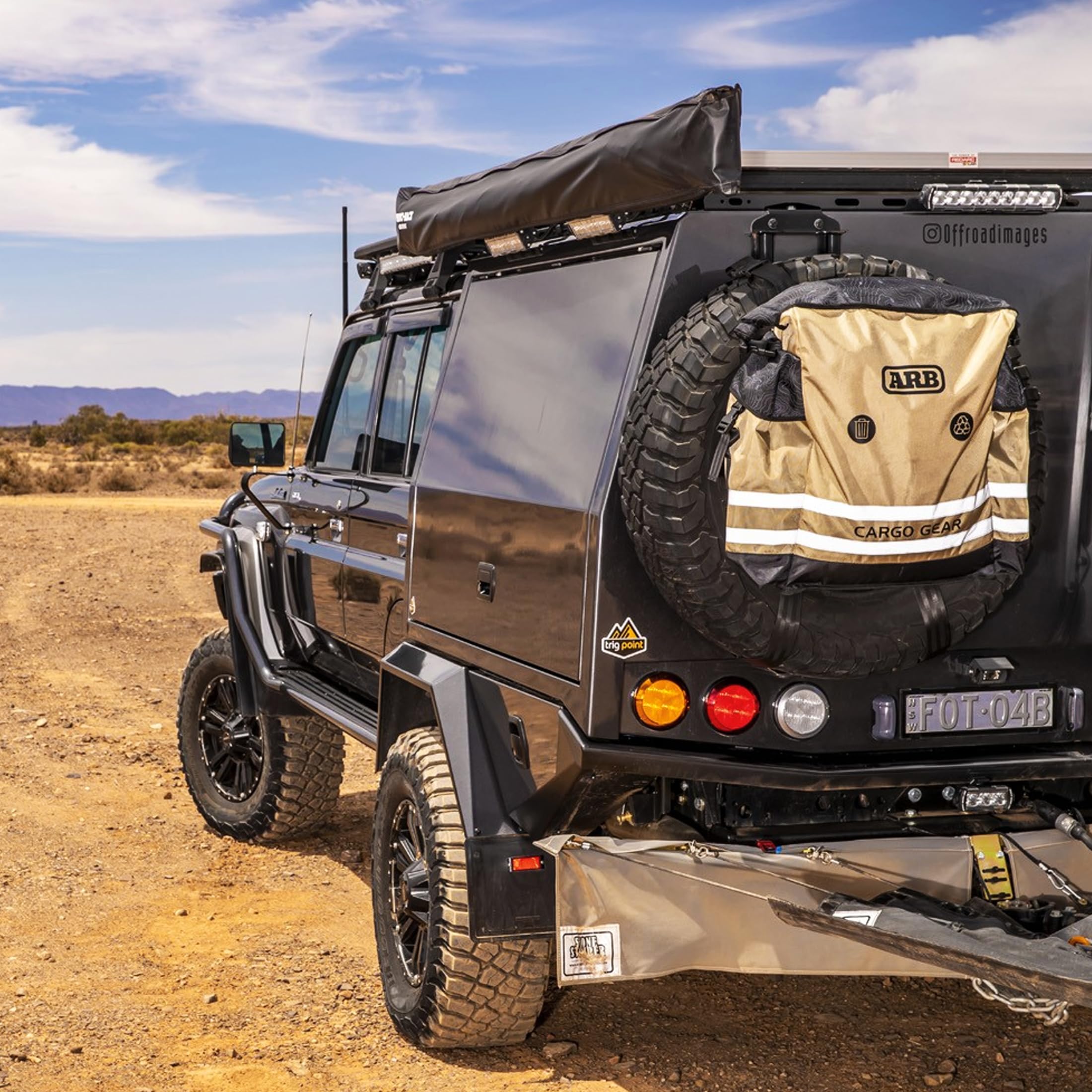 ARB Track Pack Bag 4305 for Fifth Wheel 4x4 Camping Traveling Gear, Ideal for Keeping Your Vehicle Clean and Organized by Providing Versatile Storage for Smelly Rubbish, recyclables and Dirty Cloth