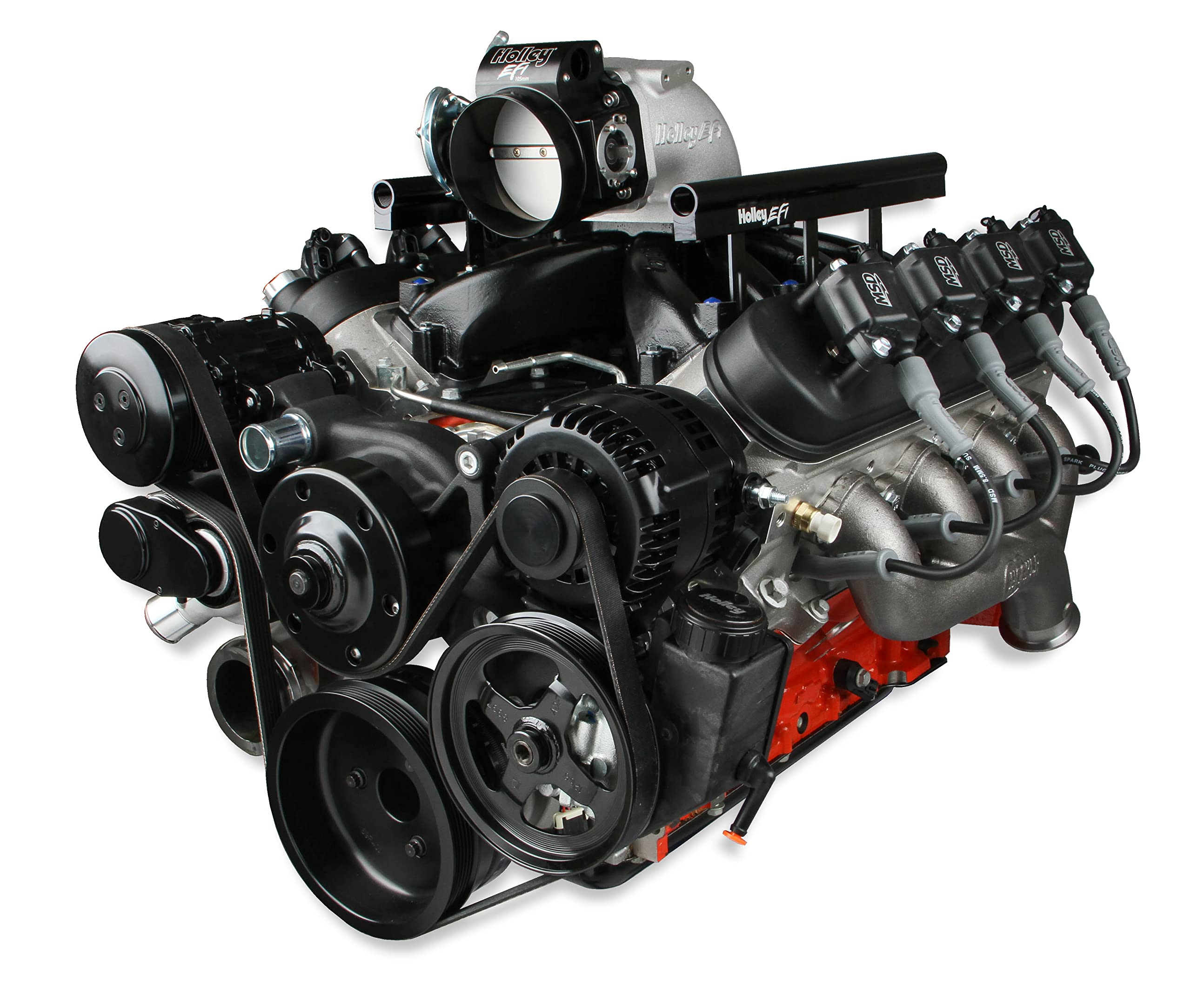 Premium Black Holley Mid-Mount Complete Accessory System for LT Engines 20-200BK