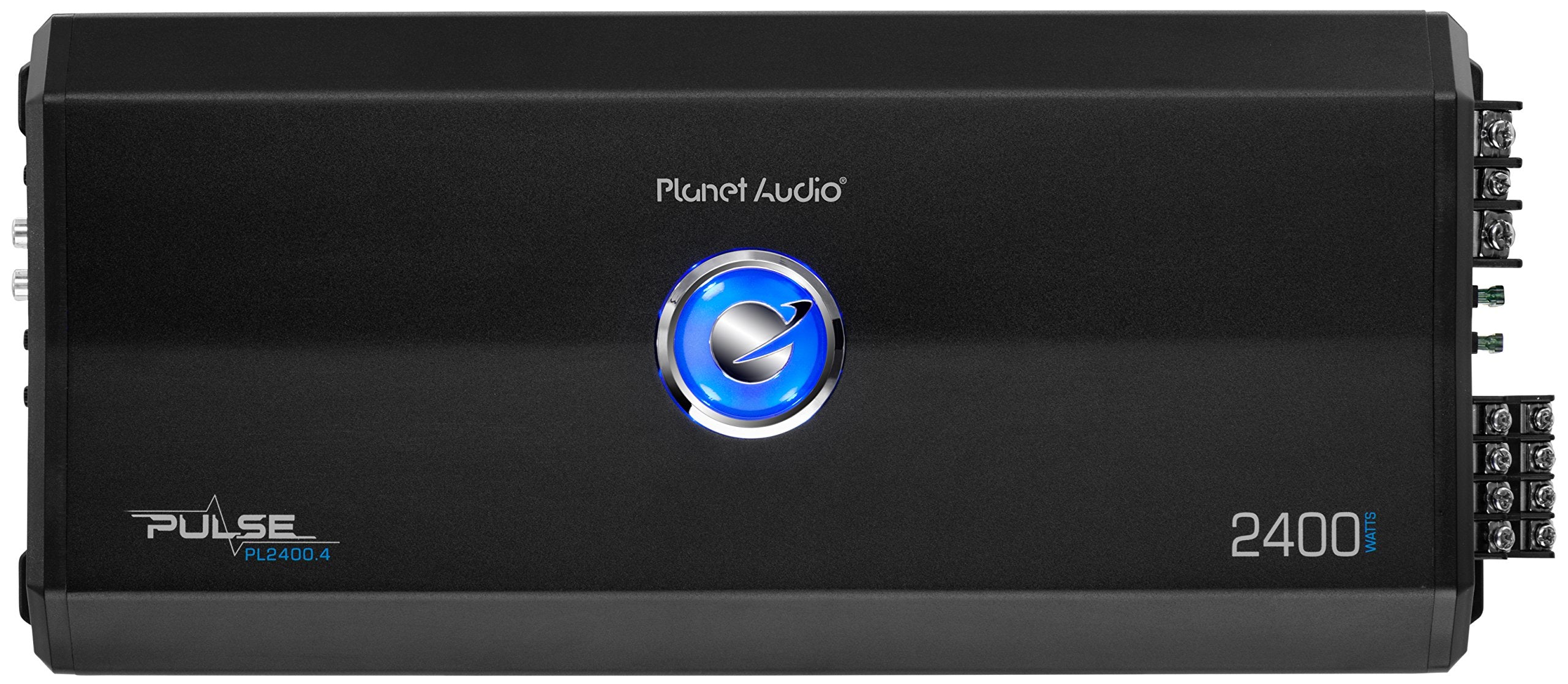 Planet Audio 4 Channel PL2400.4 Car Amplifier - 2400 High Output, High/Low Level Inputs, High/Low Pass Crossover, Hook Up to Subwoofer for Bass