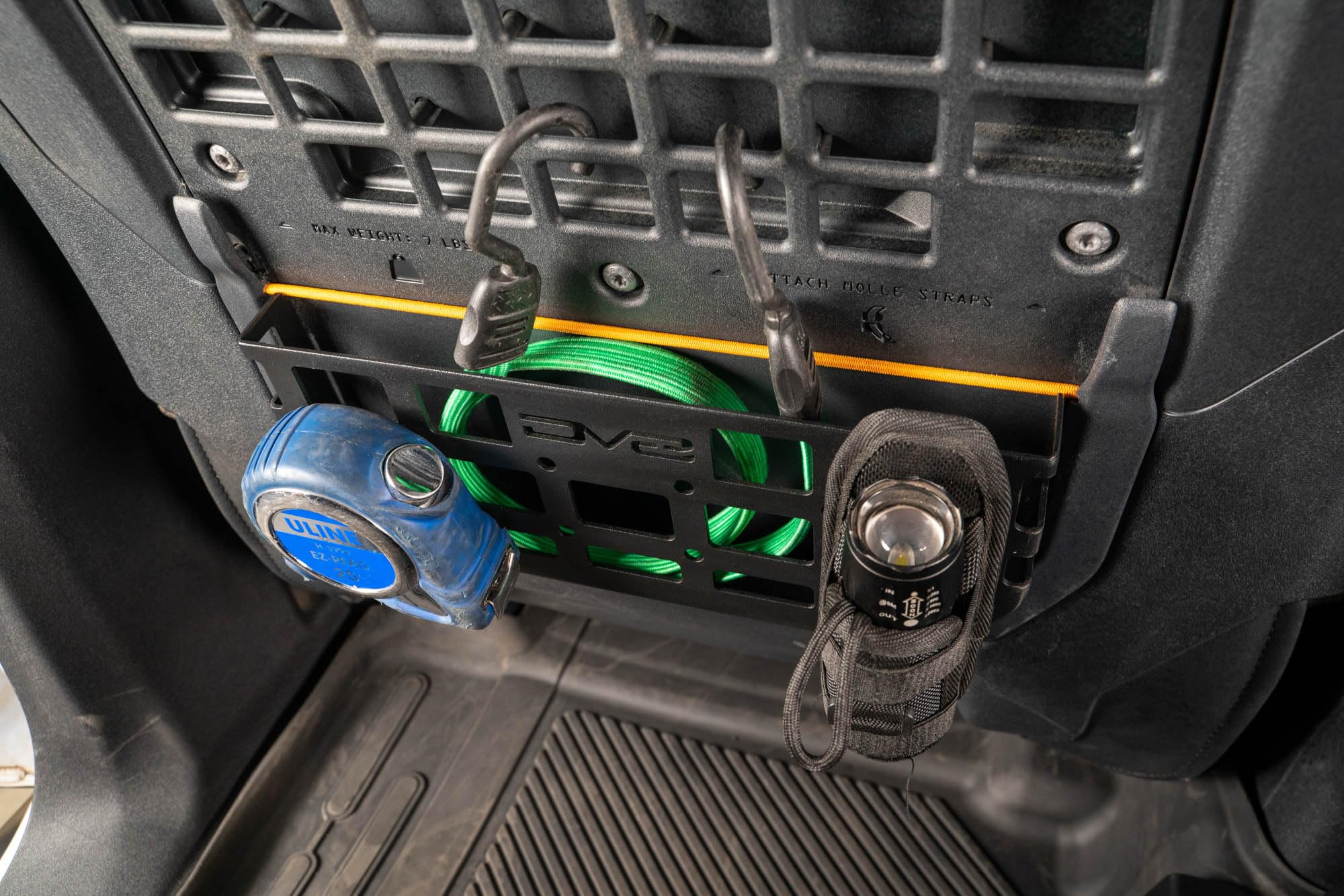 DV8 Offroad Molle Pockets for Seat Back 2021-2025 Ford Bronco | Replaces The Weak Factory Netting | Compatible w/Molle Accessories | 2mm Steel Construction | Black Powder Coat Finish | Sold as a Pair