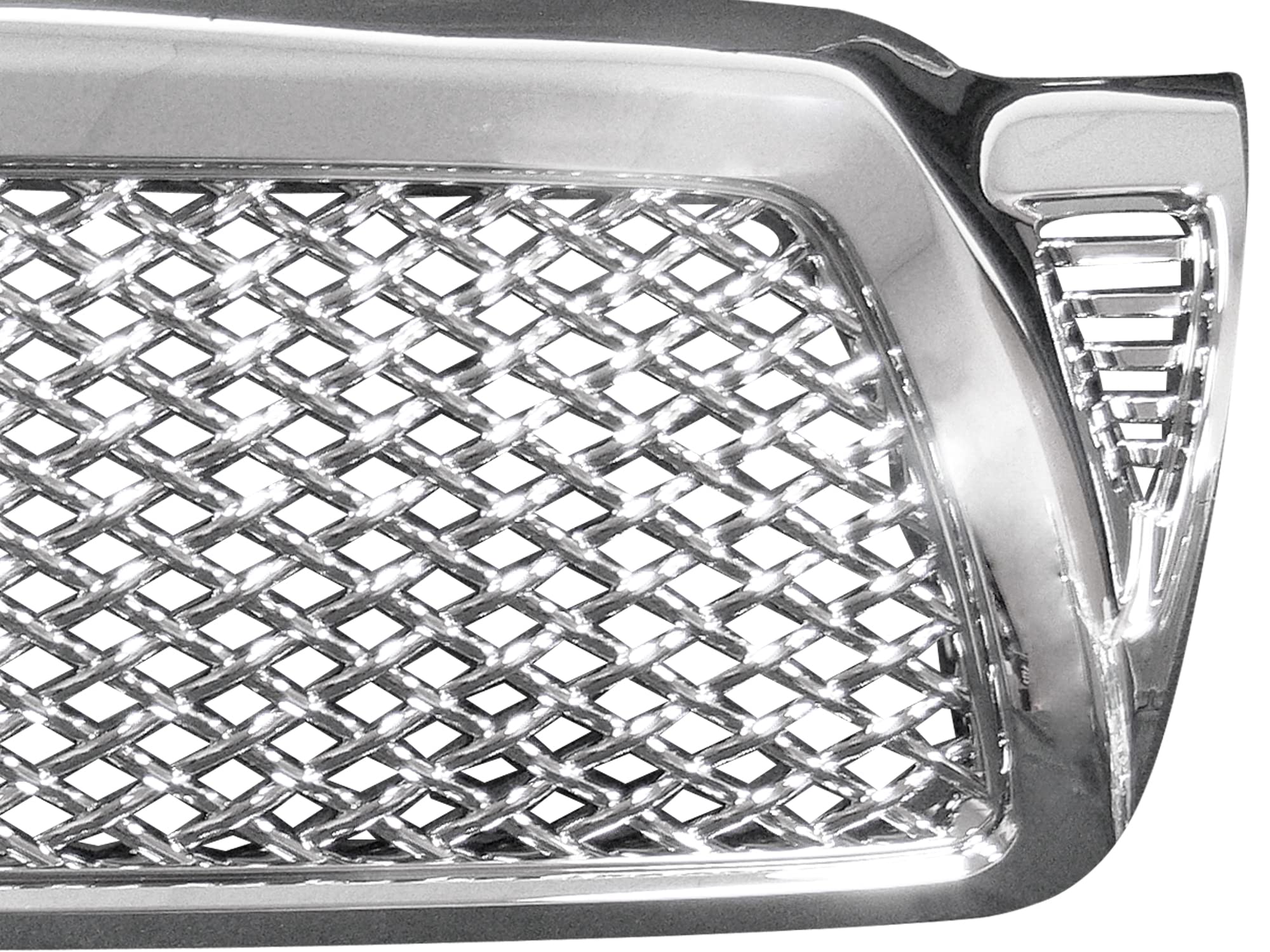7150287 Armordillo USA Mesh Front Hood Grille - Polished Fits 2005-2011 Toyota Tacoma