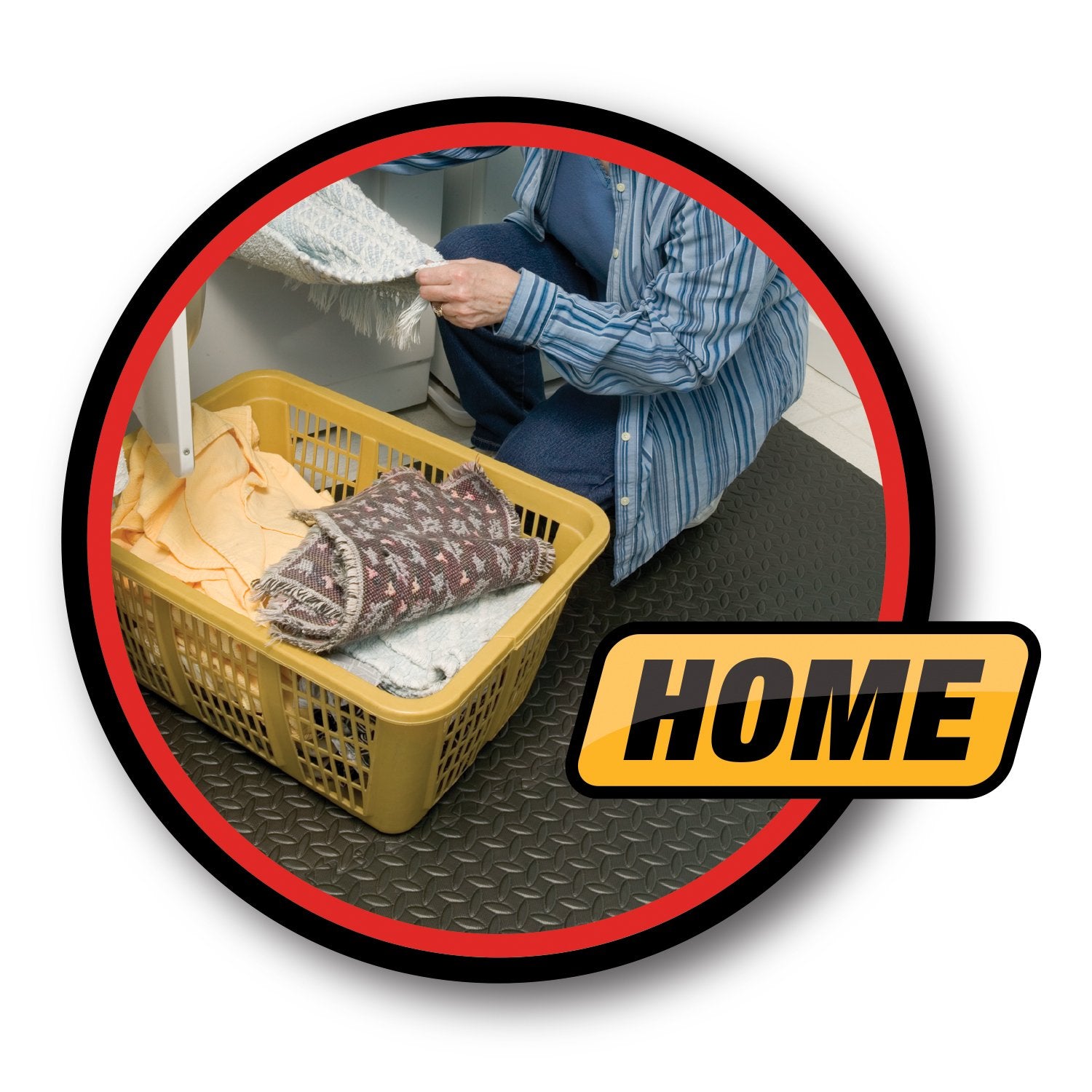 12-Inch X 12-Inch Performance Tool W88988 Protective Diamond Shape Anti-Fatigue Interlocking Floor Mat (12 Square Feet), Grey