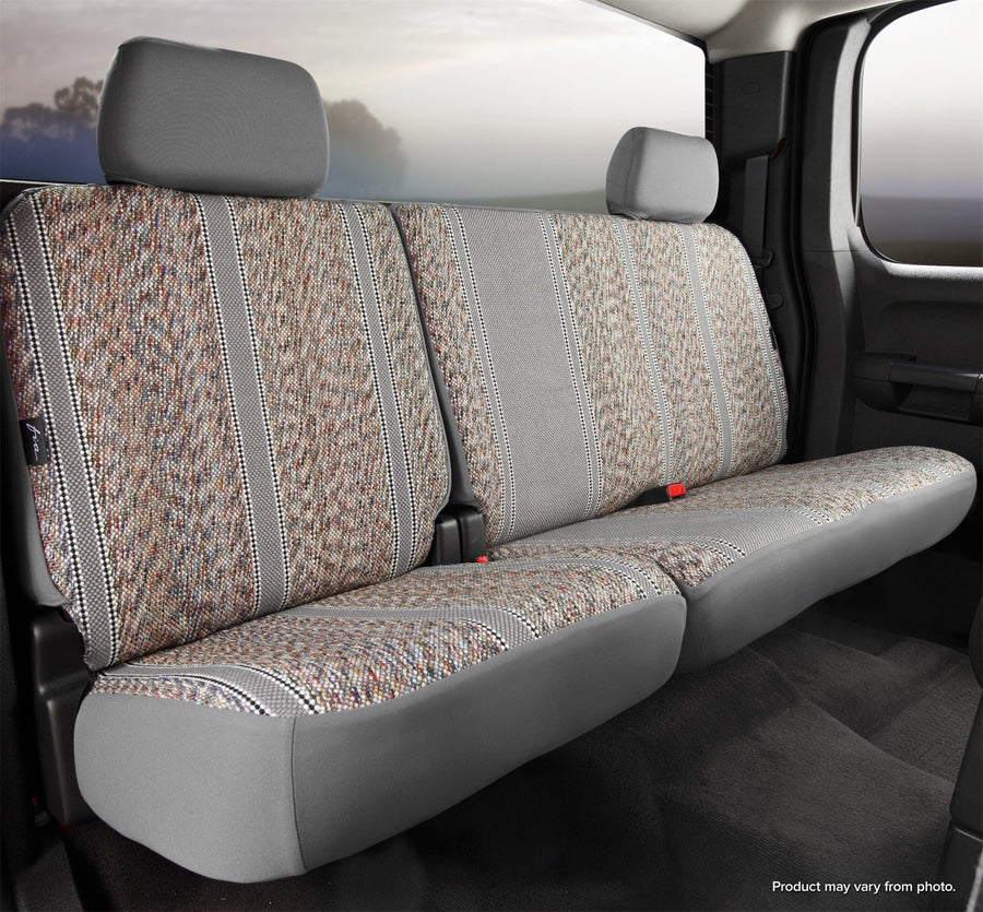 Fia Gray TR45-10 Custom Fit Rear Seat Cover Split Seat 60/40 - Saddle Blanket, (Gray)