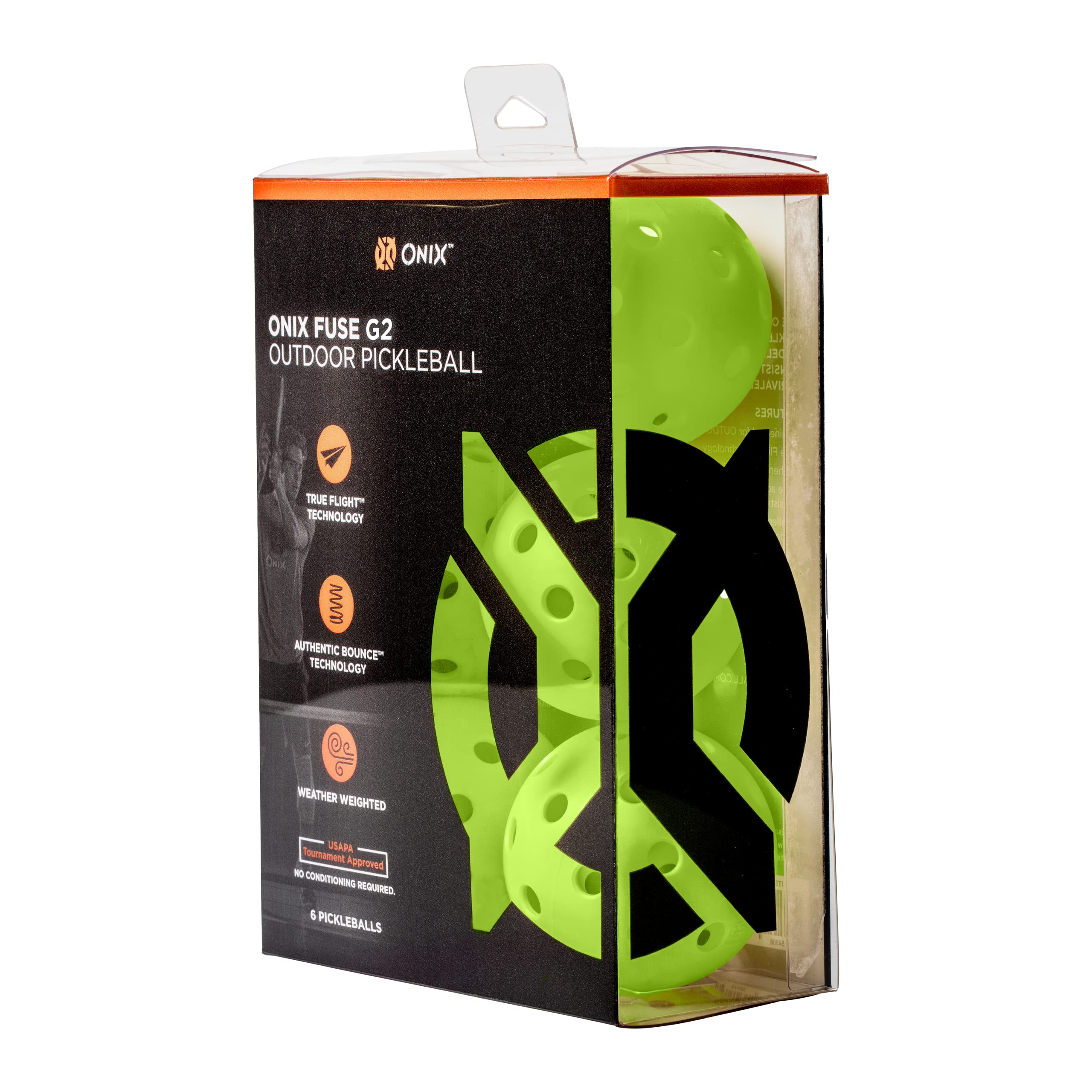 Onix G2 Fuse Outdoor Pickleball Balls Ready to Play Great Durability and Balanced Ball USA Pickleball Approved Weather Weighted Pickleball