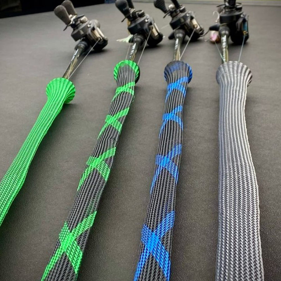 The Rod Glove Casting Rod Glove Standard | 5.25' Fishing Rod Sleeve That Fits Rods 6.5' - 7.5', The Original Nylon Mesh Rod Protector