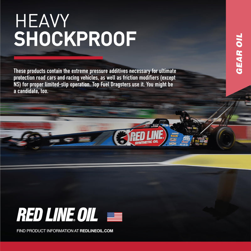Heavy Red Line 58204 Shockproof Gear Oil - 1 Quart