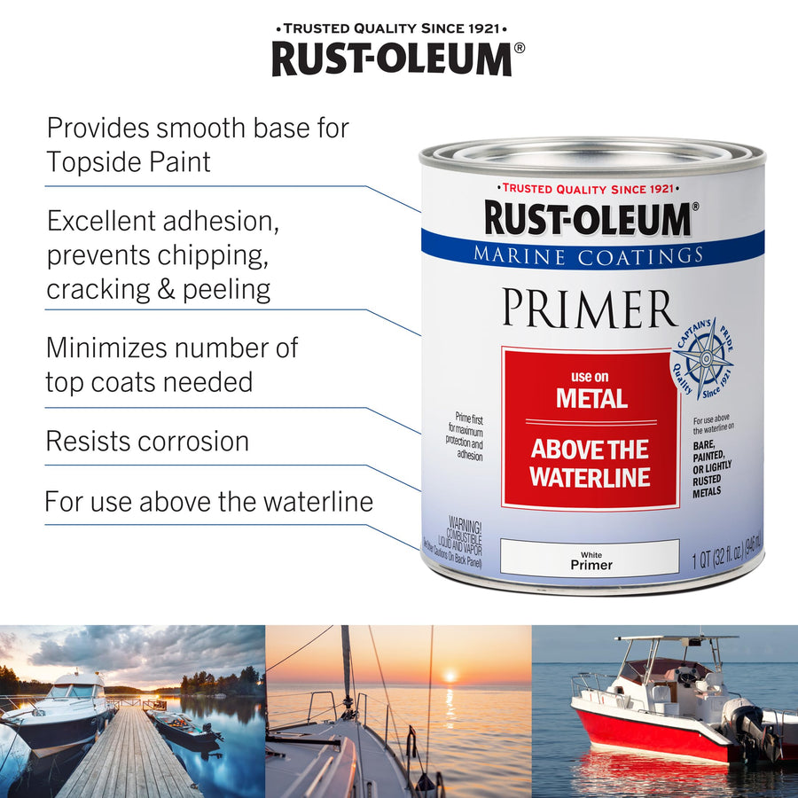 Marine Rust-Oleum Metal Primer, Quart, Red
