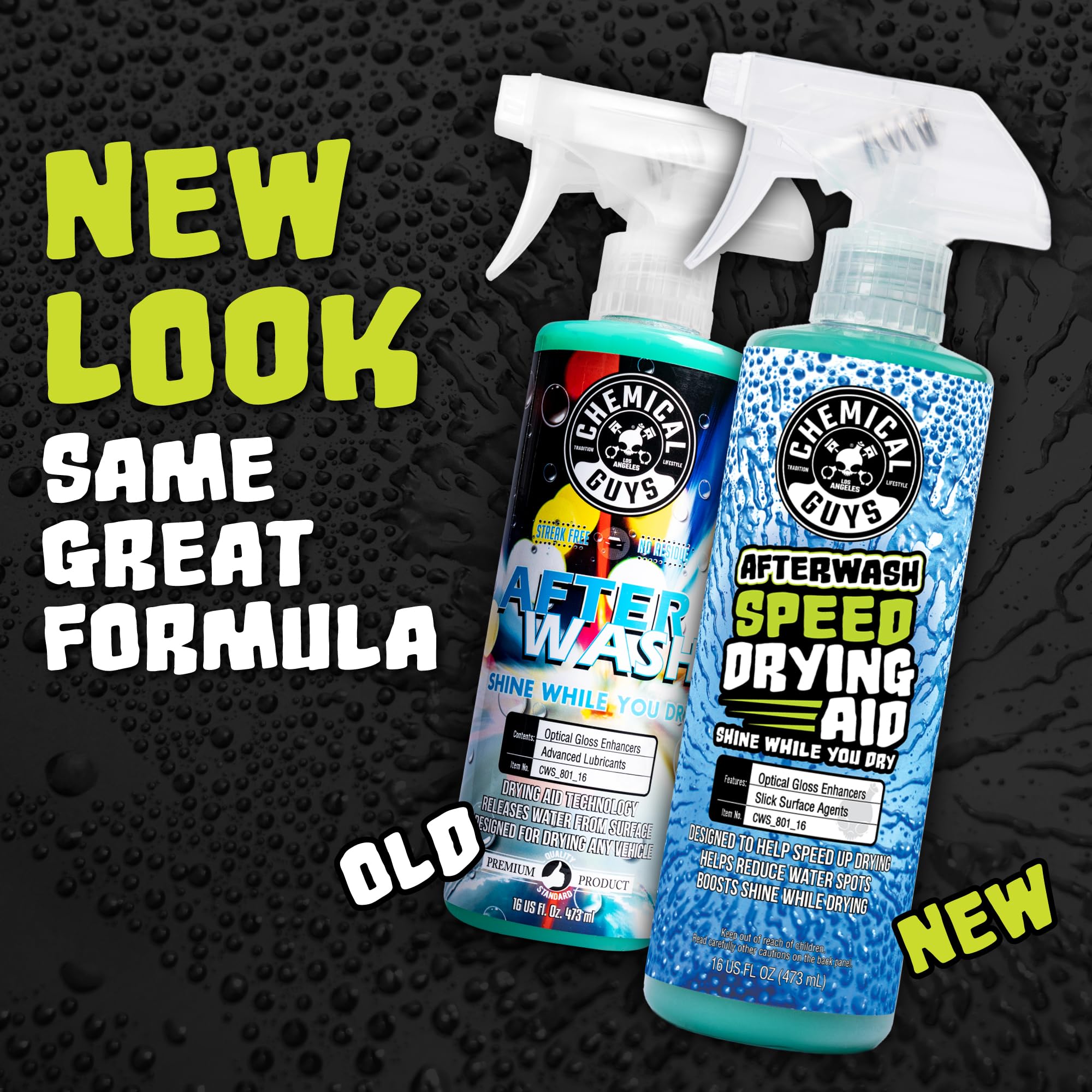 Chemical Guys After Wash Sprayable Car Wash Gloss Boosting Drying Aid - 16 oz Detailing Spray Helps Reduce Water Spots, Adds Shine, and Speeds Drying for Trucks, and Motorcycles