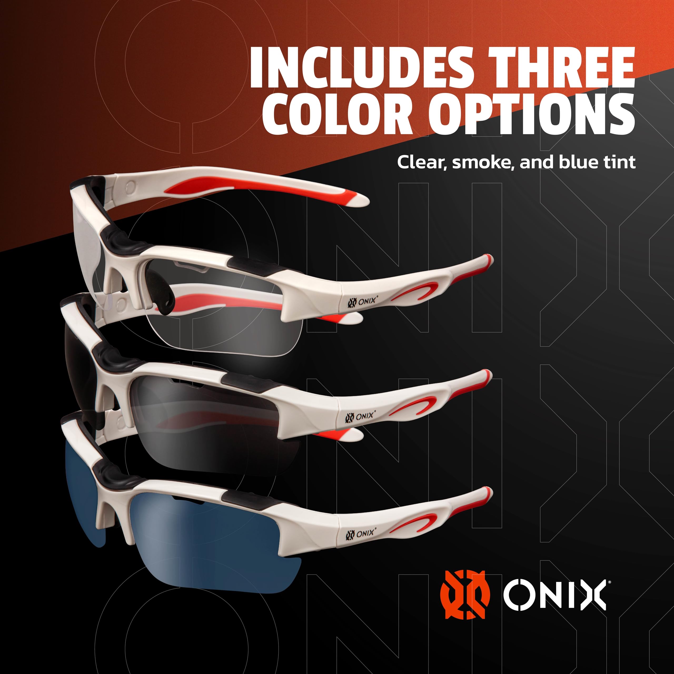 Falcon ONIX Eyewear Pickleball Sun Protection Non-Slip Nose Piece Modern and Lightweight Secure Design