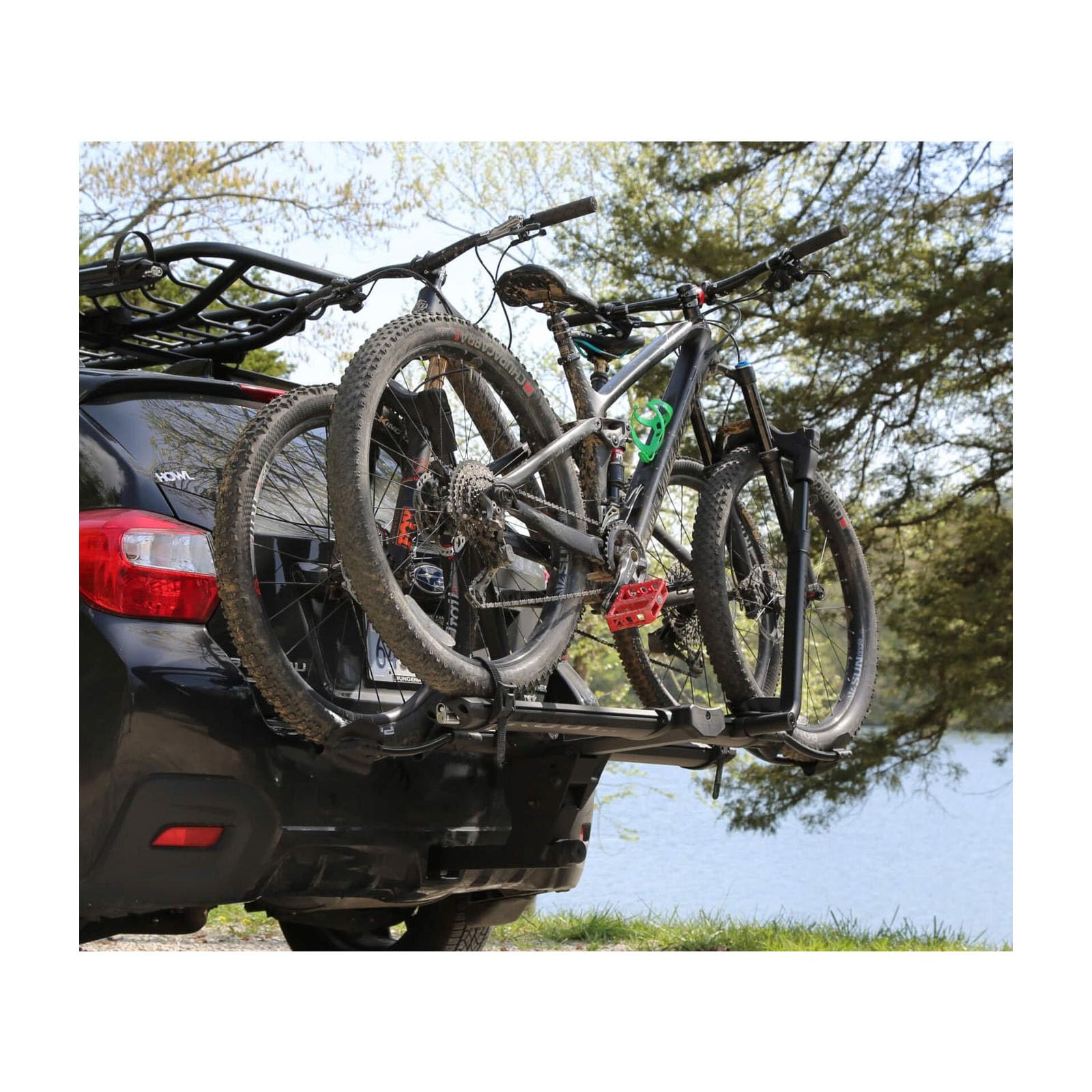 KUAT NV 2.0 Base Add-On | Hitch-Mounted Bike Rack with 1-Bike Add-On: Quick Change from 2 to 3 Bikes | E-Bike Compatible| All-Metal Construction | Adjustable Front Tire Cradle System (BAO1B)
