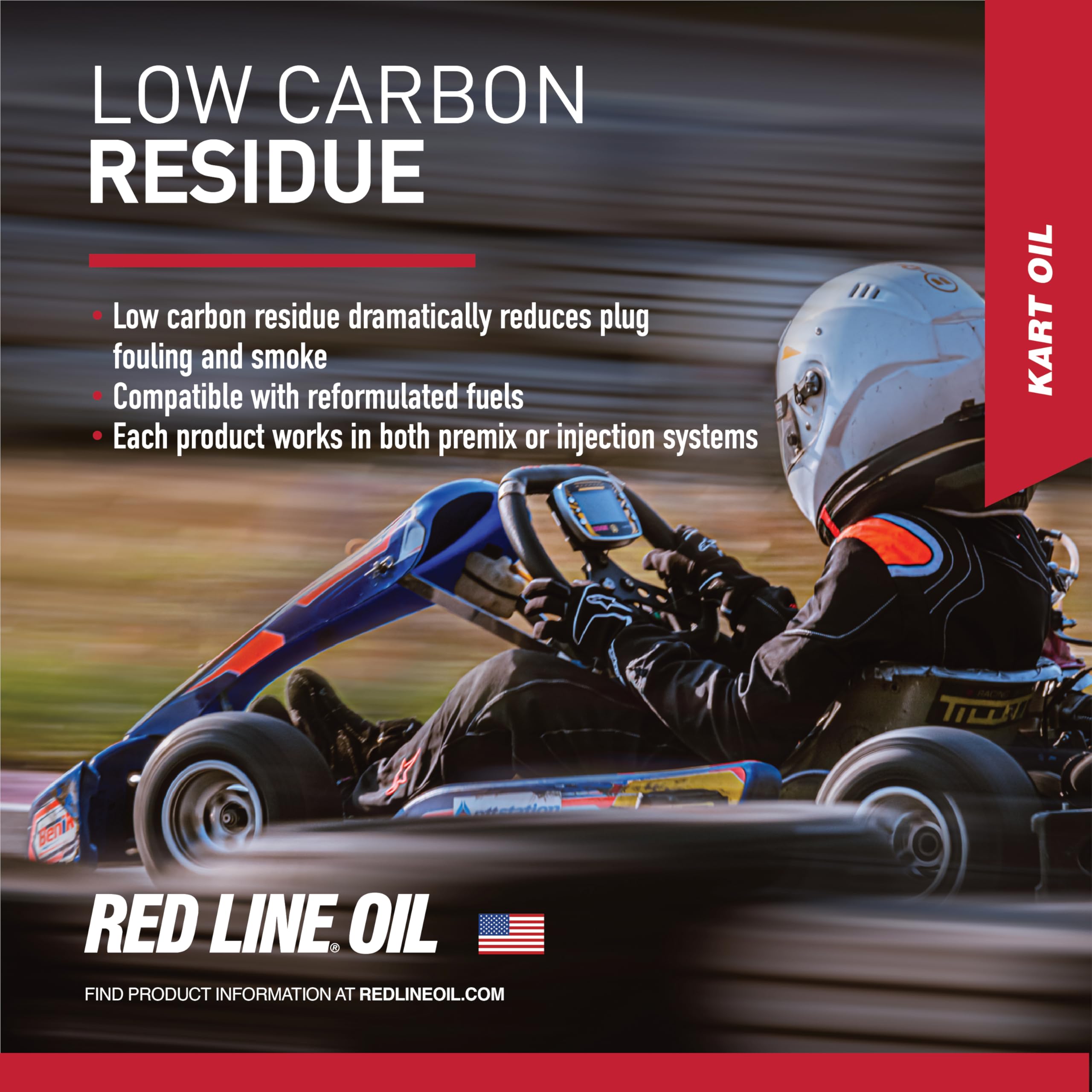 Synthetic Two Stroke Red Line Kart Oil - 1 Gallon