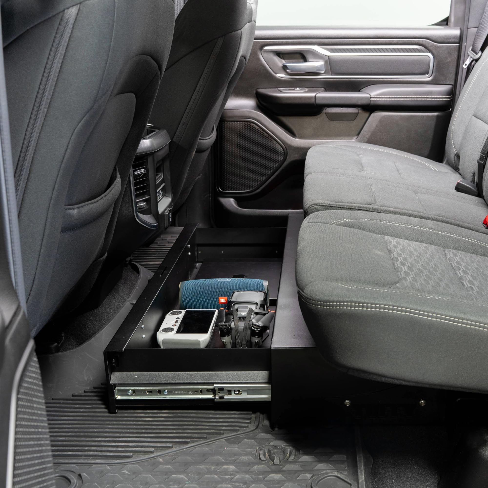 Tuffy Security Drawer for RAM 1500 Crew Cab 2019–2025 – Locking Under-Seat Steel Drawer, Front-Opening, No-Drill OEM Install, 1,800+ cu in Capacity