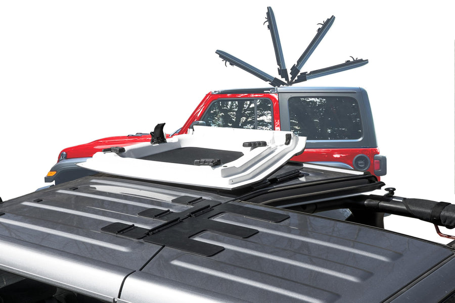 Flip-Top EZ for JK 2dr Jeep Wrangler Freedom Panels One Person Flip Back System—Flip Back Your Jeep Hardtop Freedom Panels in Seconds! Do it Yourself -1 Hour Installation Patented & Patent Pending