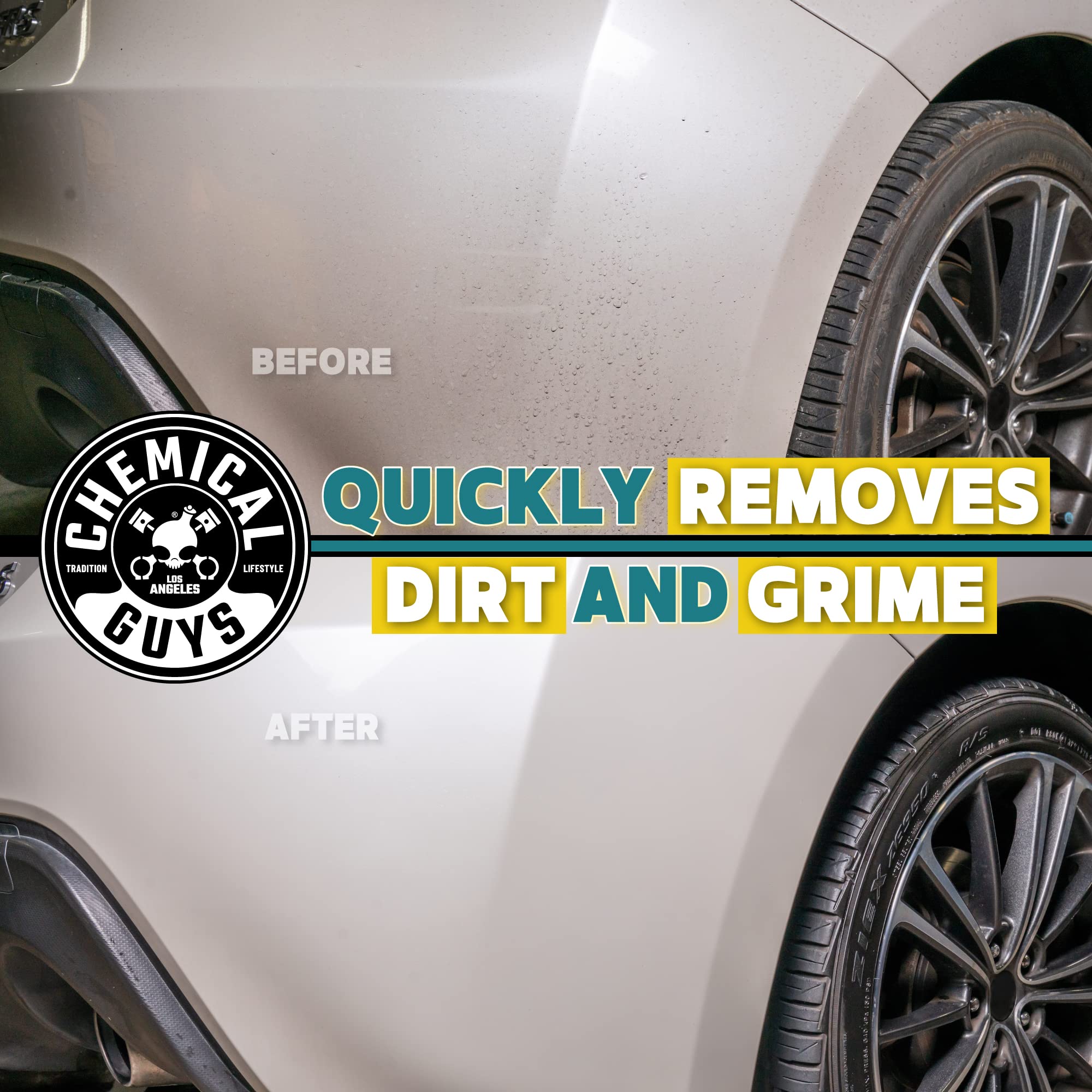 Chemical Guys CWS803 Deep Surface Cleaning Car Wash Soap Clean Slate (Removes Old Car Waxes, Glazes & Sealants for Superior Surface Prep), 128 fl oz (1 Gallon), Citrus Scent