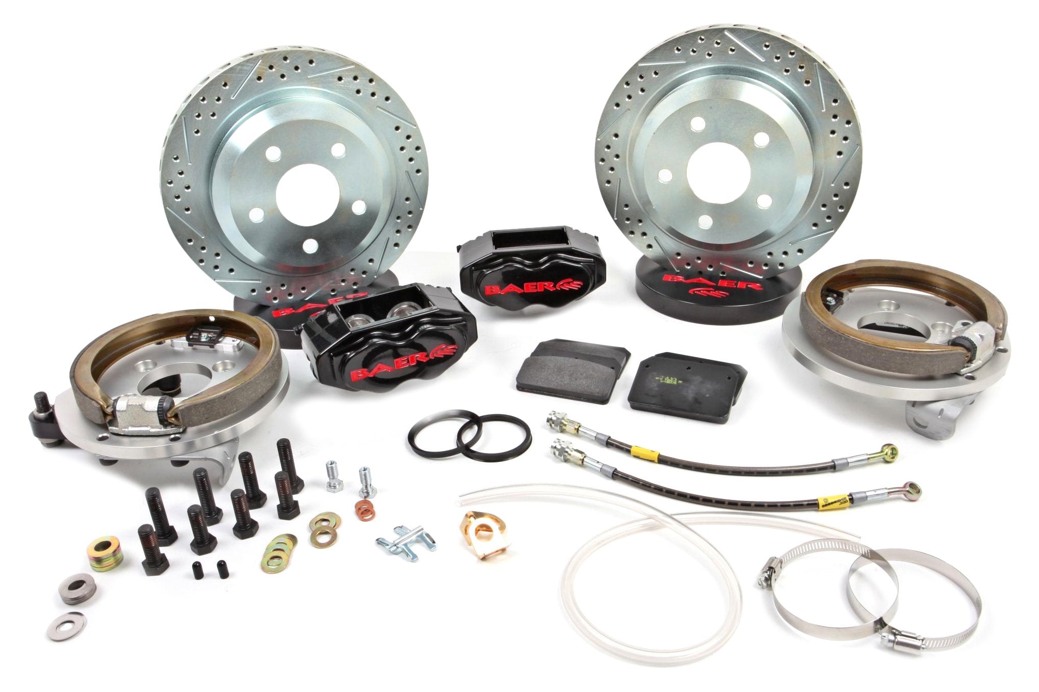 BRAKES BAER 4262236B-BKCZ Brake System (12" Rear SS4 with Park Brake Black Ford 9" 5 on 4.5 Torino Bearing), 1 Pack