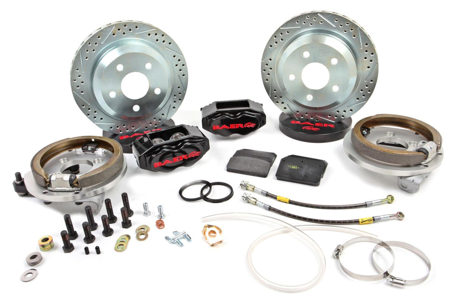 BRAKES BAER 4262236B-BKCZ Brake System (12" Rear SS4 with Park Brake Black Ford 9" 5 on 4.5 Torino Bearing), 1 Pack