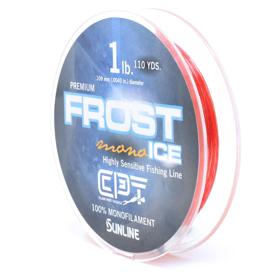 CLAM Pro Tackle 14576 Frost Line CPT Monofiliment - 6lb - Metered (Red/Clr) - 300 Yard