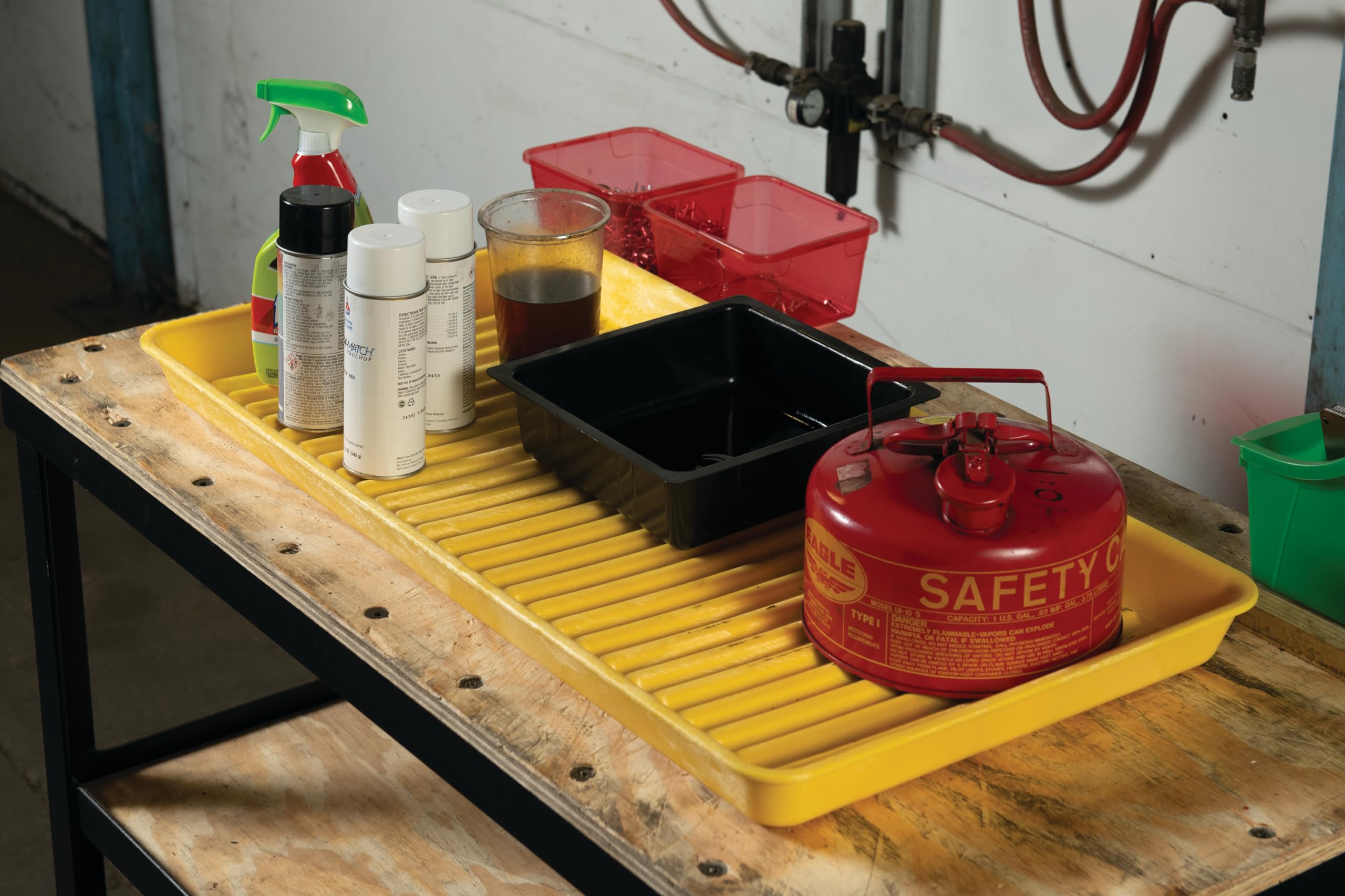Containment Utility Tray Eagle 1677 HDPE, 36" Length x 18" Width x 2" Height