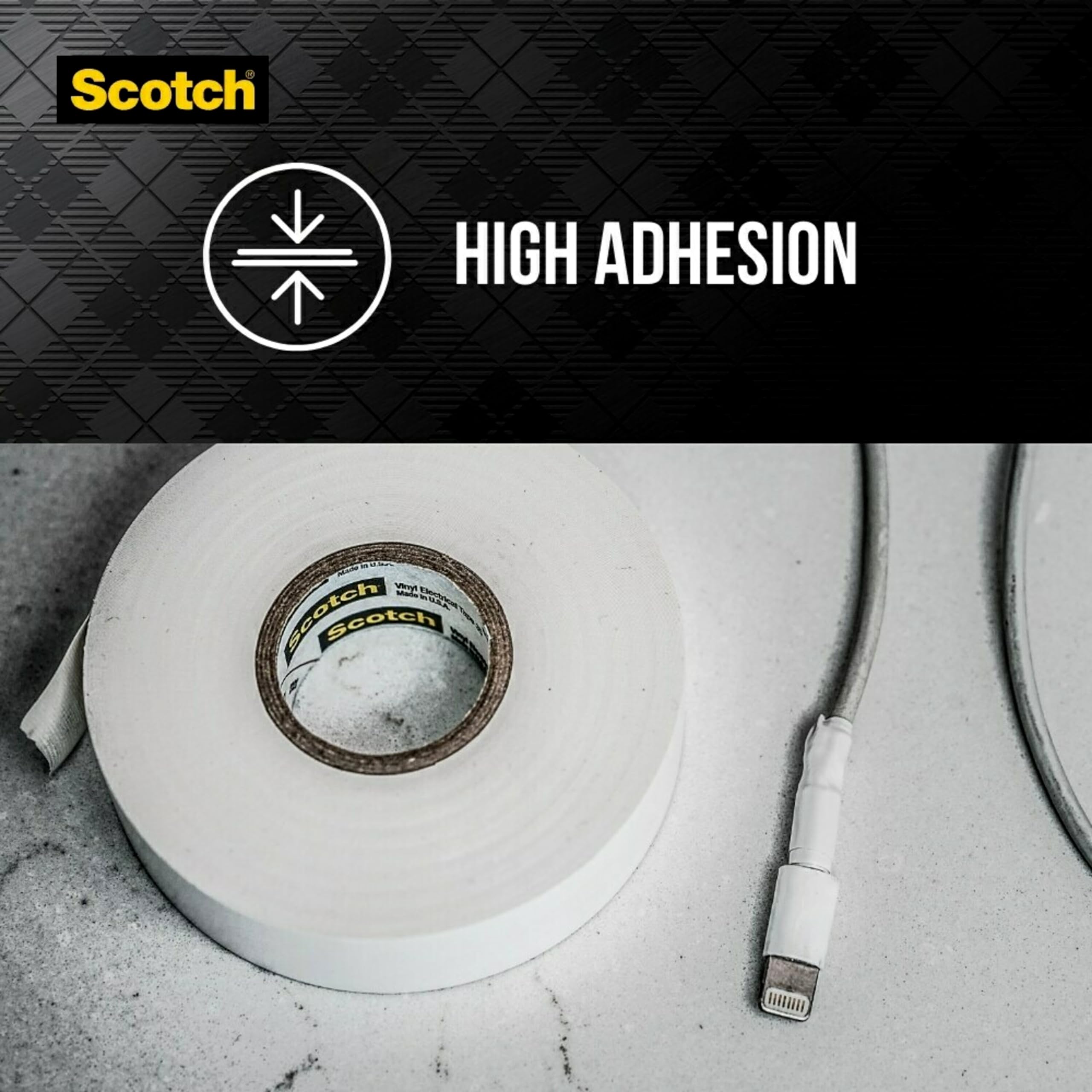3/4 in. W Scotch Super 33+ x 66 ft. L Black Vinyl Electrical Tape