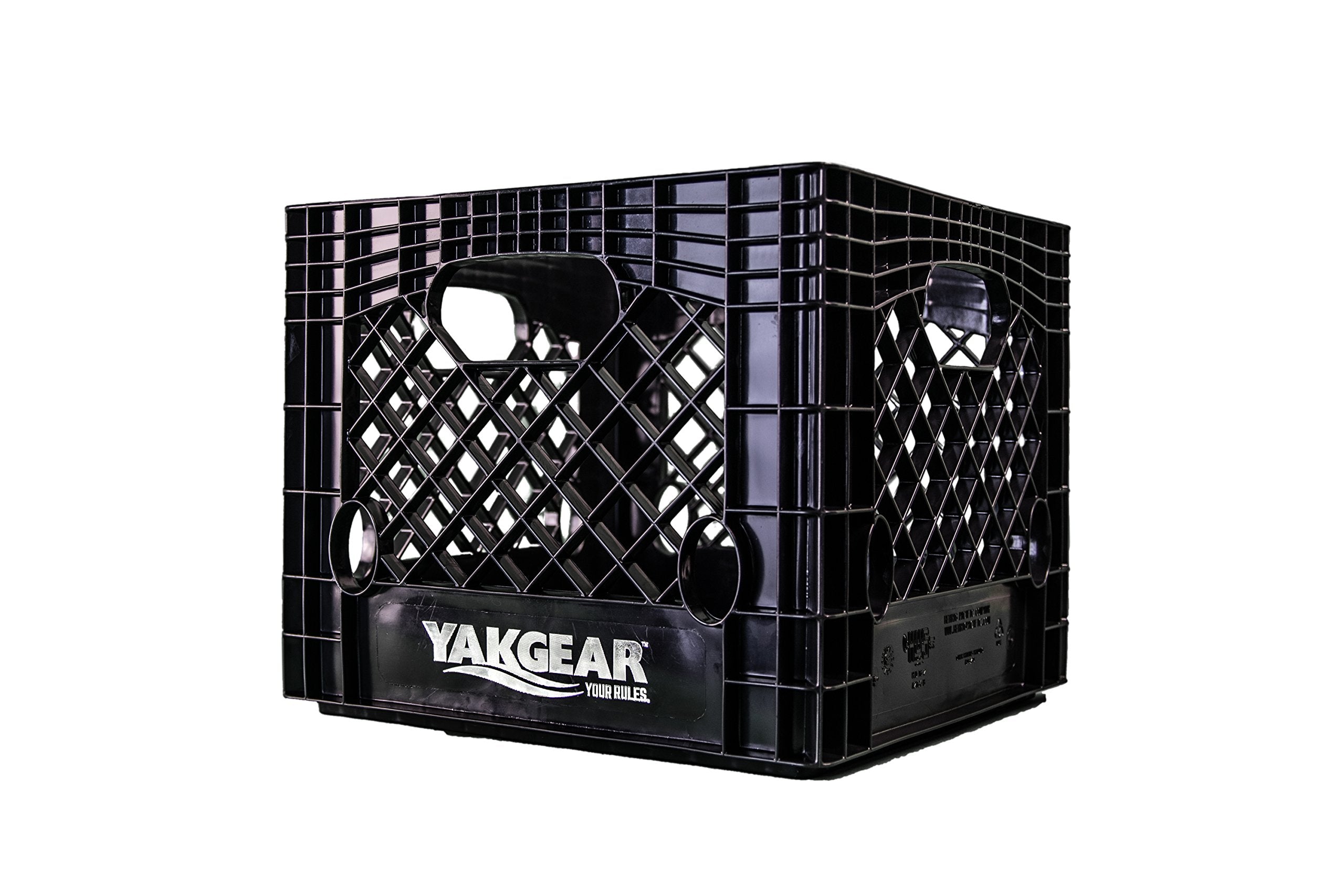 Deluxe YakGear Kayak Milk Crate - Durable Storage Solution with Universal Fit for Kayak Fishing and Boating Accessories | 1 Milk Crate
