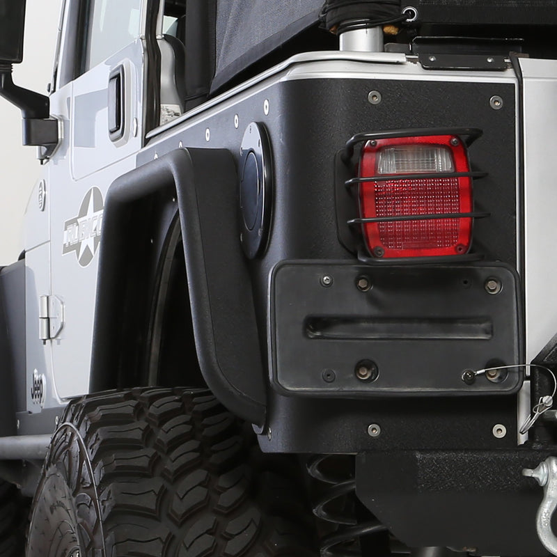 XRC Smittybilt Rear Bolt-on Flares for TJ - 76875, Textured Black