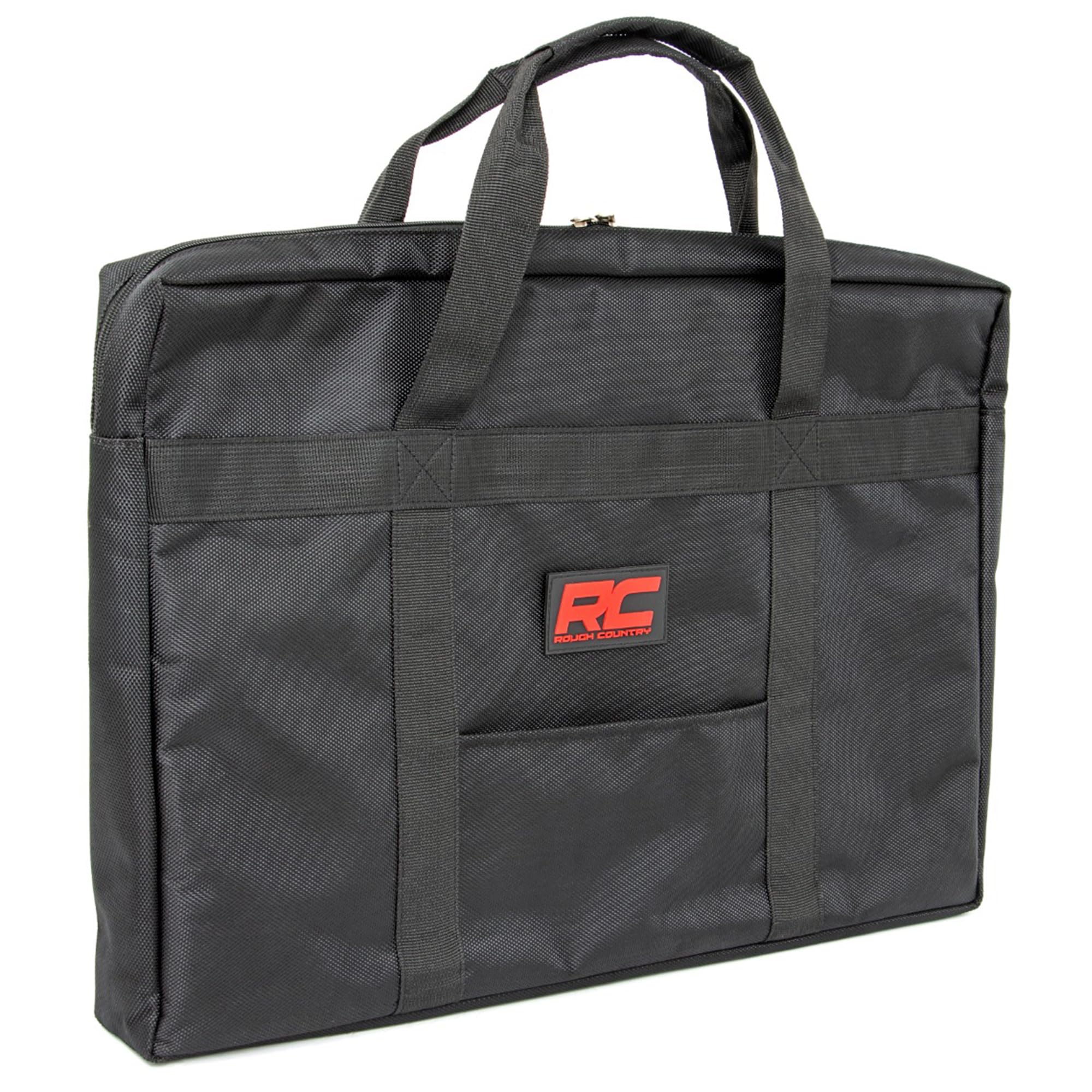 Rough Country Collapsible Overland Fire Pit Carry Bag - Durable Replacement Storage & Travel Case for Rough Country Portable Fire Pit with Front Accessory Pocket